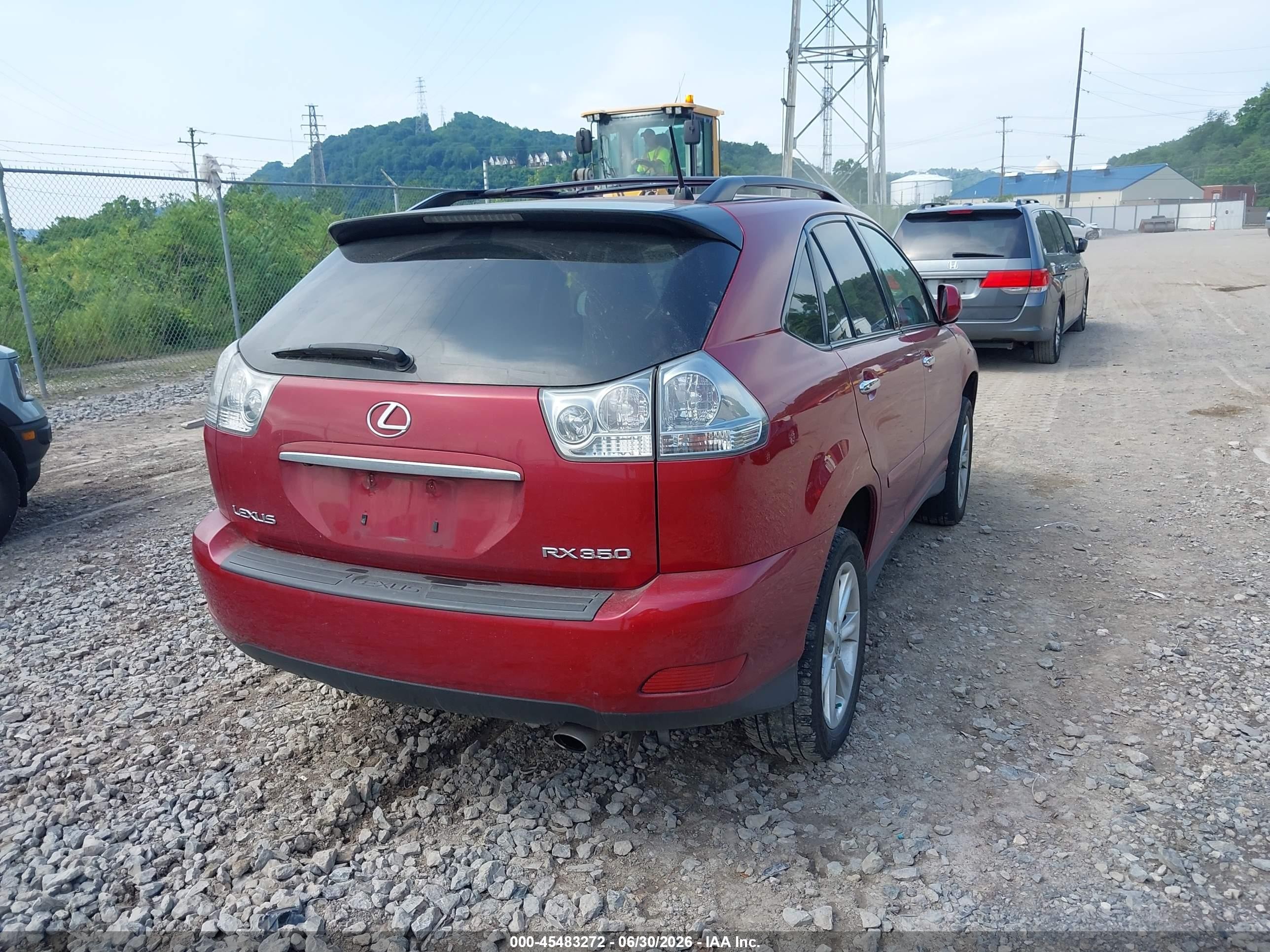 2009 Lexus Rx 350   Красный vin: 2T2HK31U99C107272