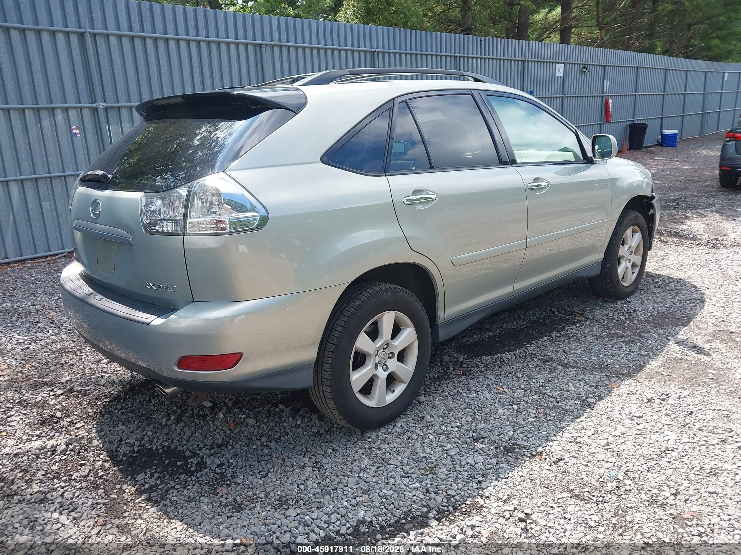 2009 Lexus Rx 350 Green vin: 2T2HK31U99C127117