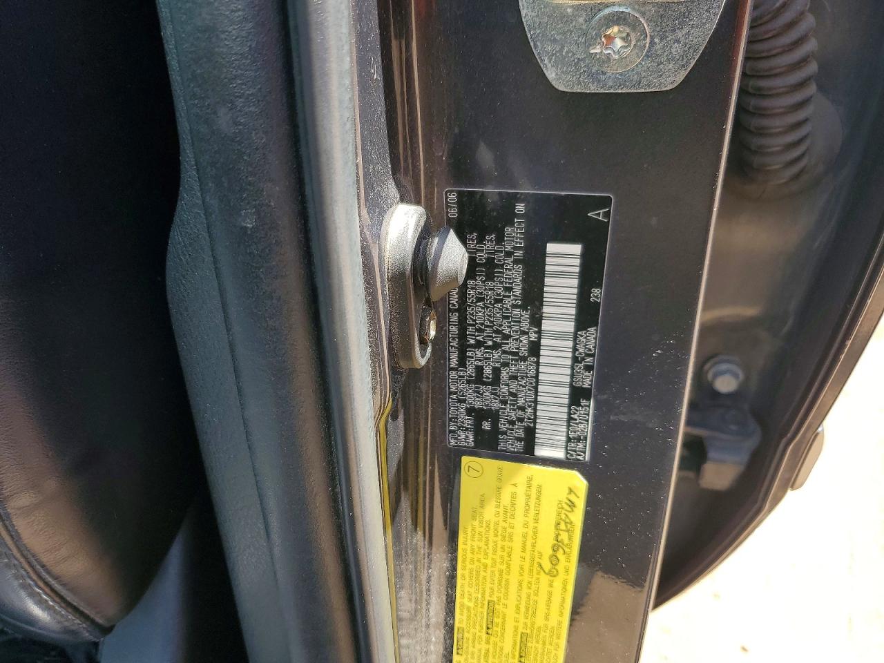 2007 Lexus Rx 350 Charcoal vin: 2T2HK31UX7C016878