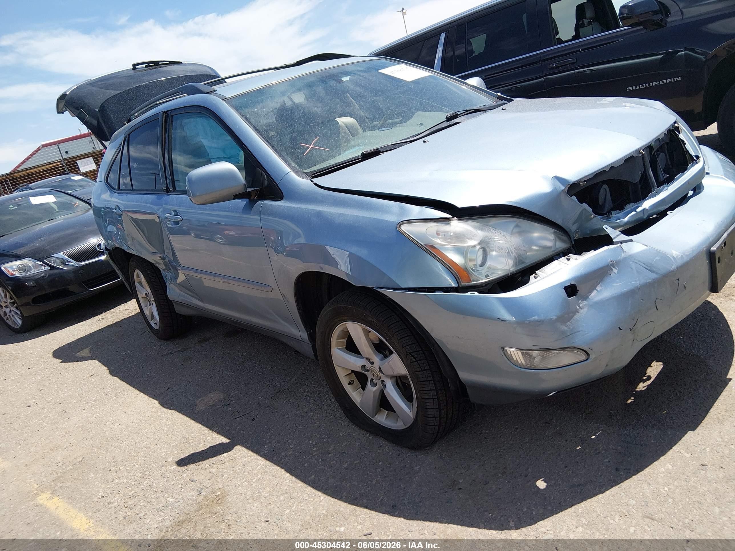 2007 Lexus Rx 350   Blue vin: 2T2HK31UX7C022454