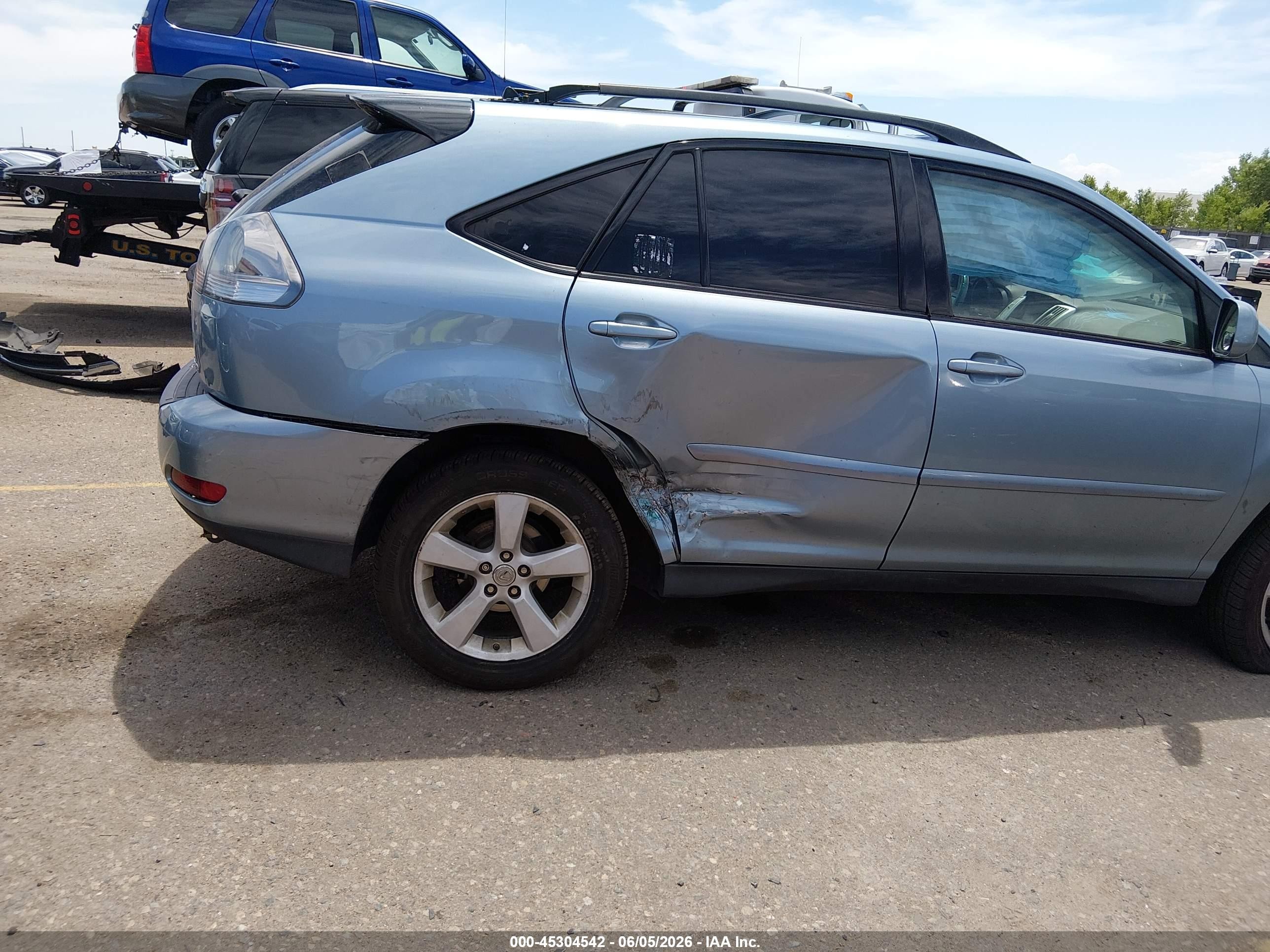 2007 Lexus Rx 350   Blue vin: 2T2HK31UX7C022454