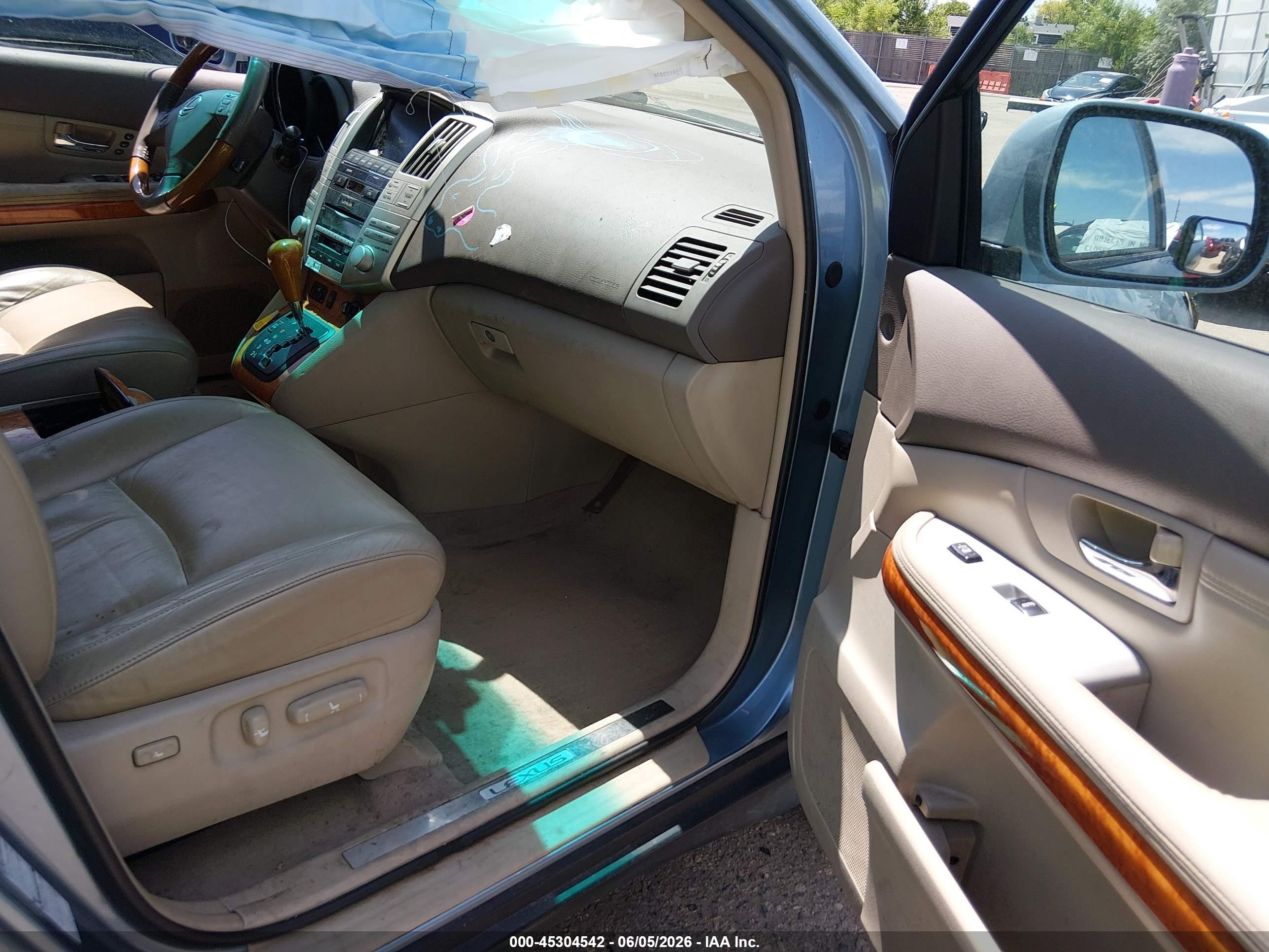 2007 Lexus Rx 350   Blue vin: 2T2HK31UX7C022454