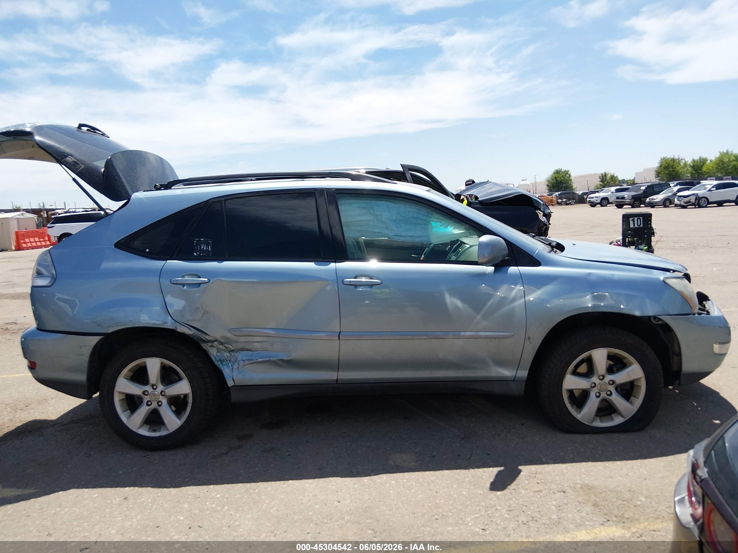 2007 Lexus Rx 350   Blue vin: 2T2HK31UX7C022454