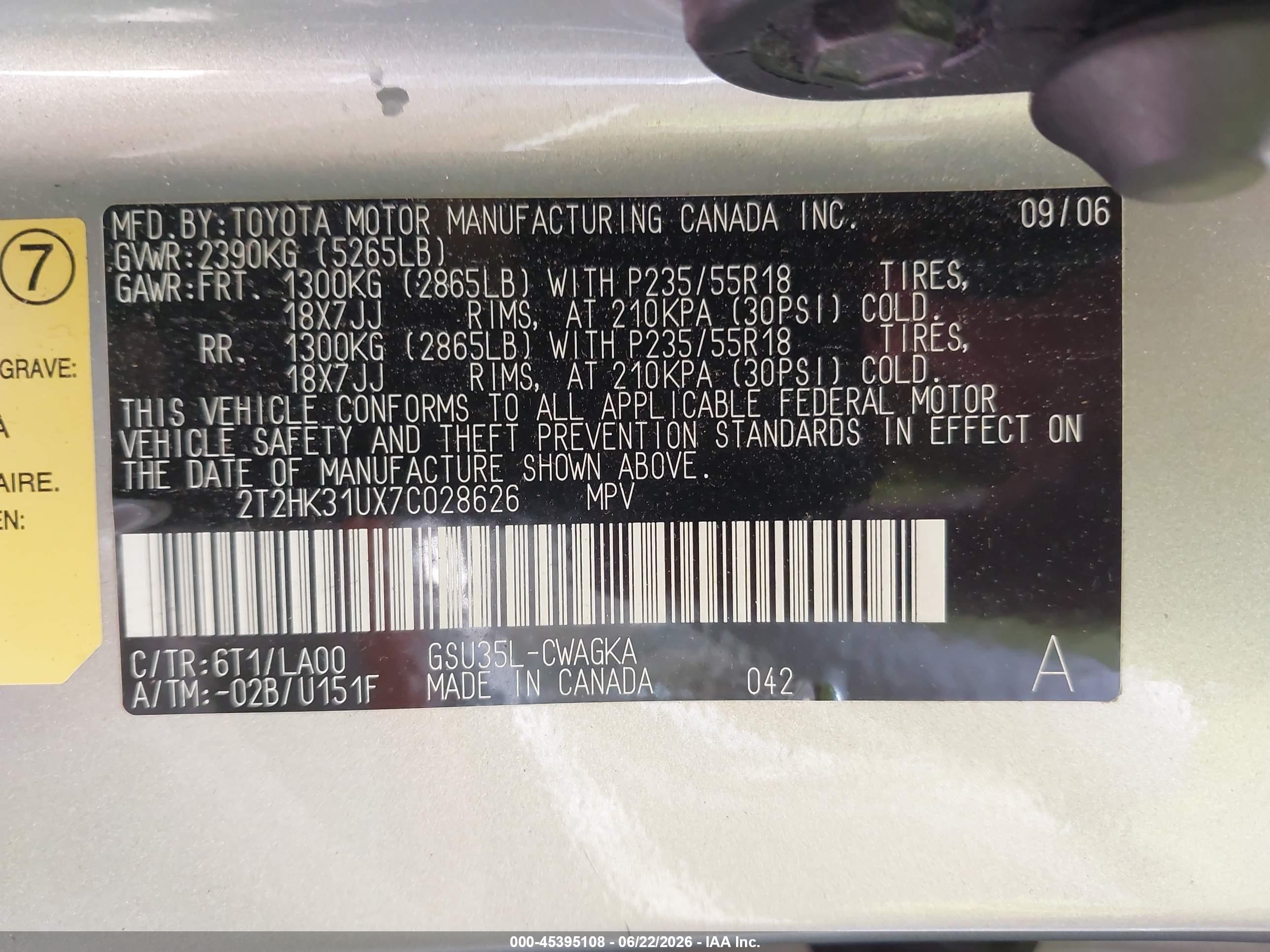 2007 Lexus Rx 350   Silver vin: 2T2HK31UX7C028626