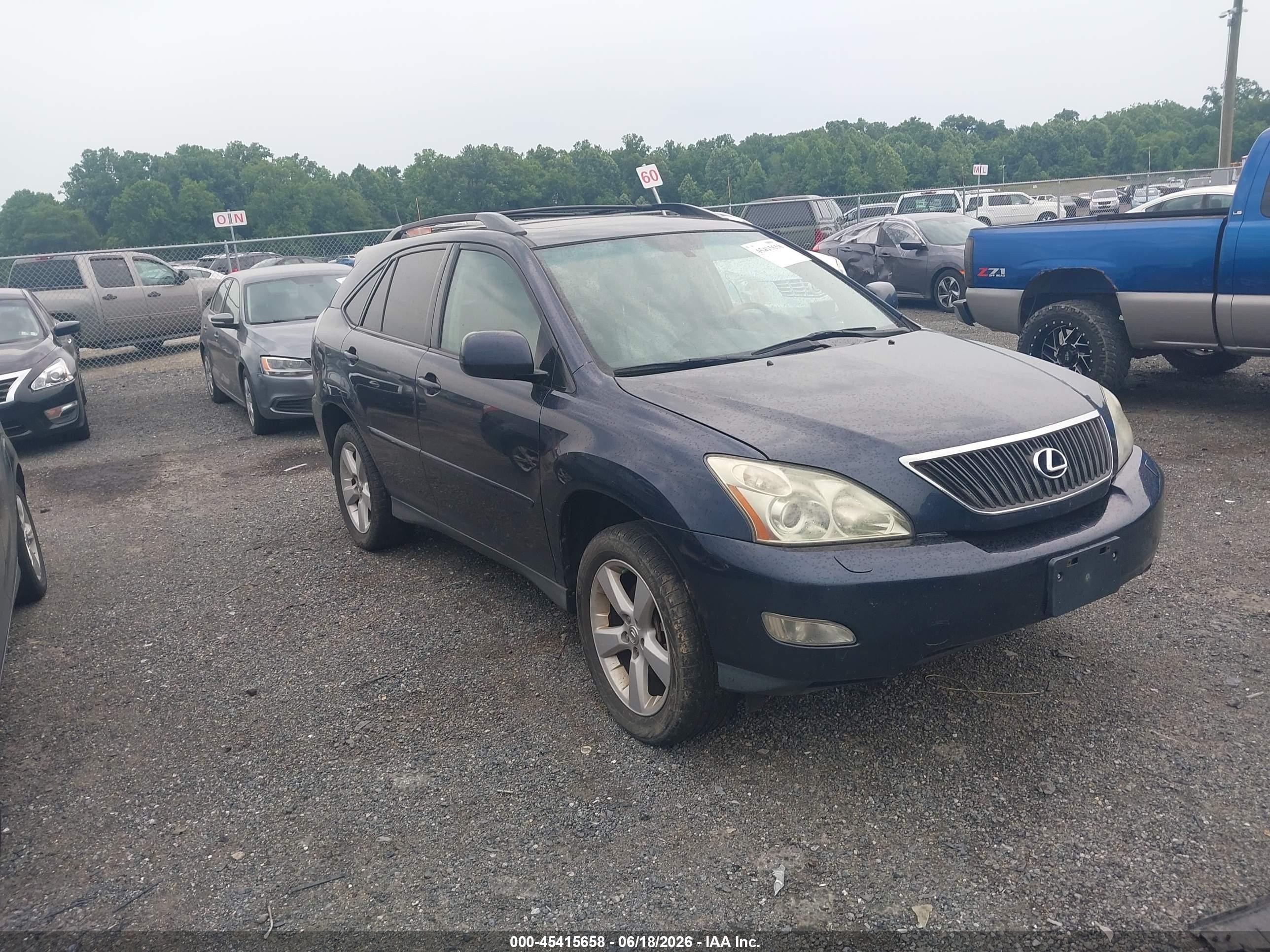 2007 Lexus Rx 350 Blue vin: 2T2HK31UX7C040310