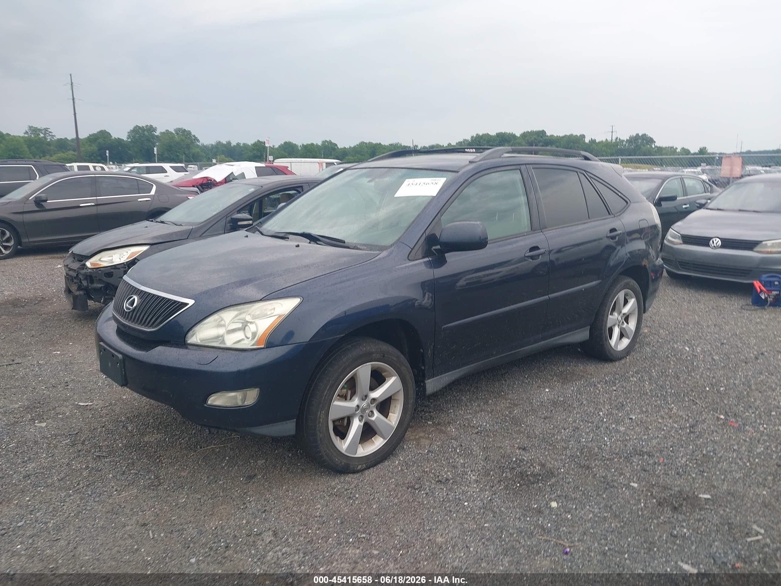 2007 Lexus Rx 350 Blue vin: 2T2HK31UX7C040310
