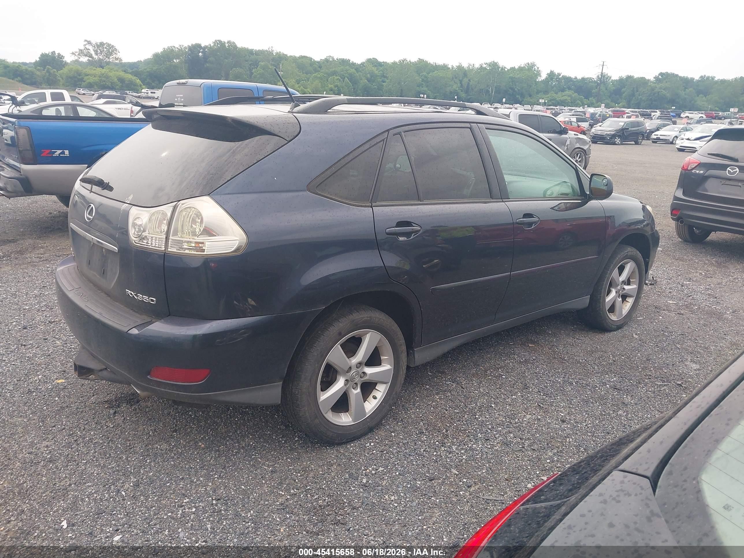 2007 Lexus Rx 350 Blue vin: 2T2HK31UX7C040310