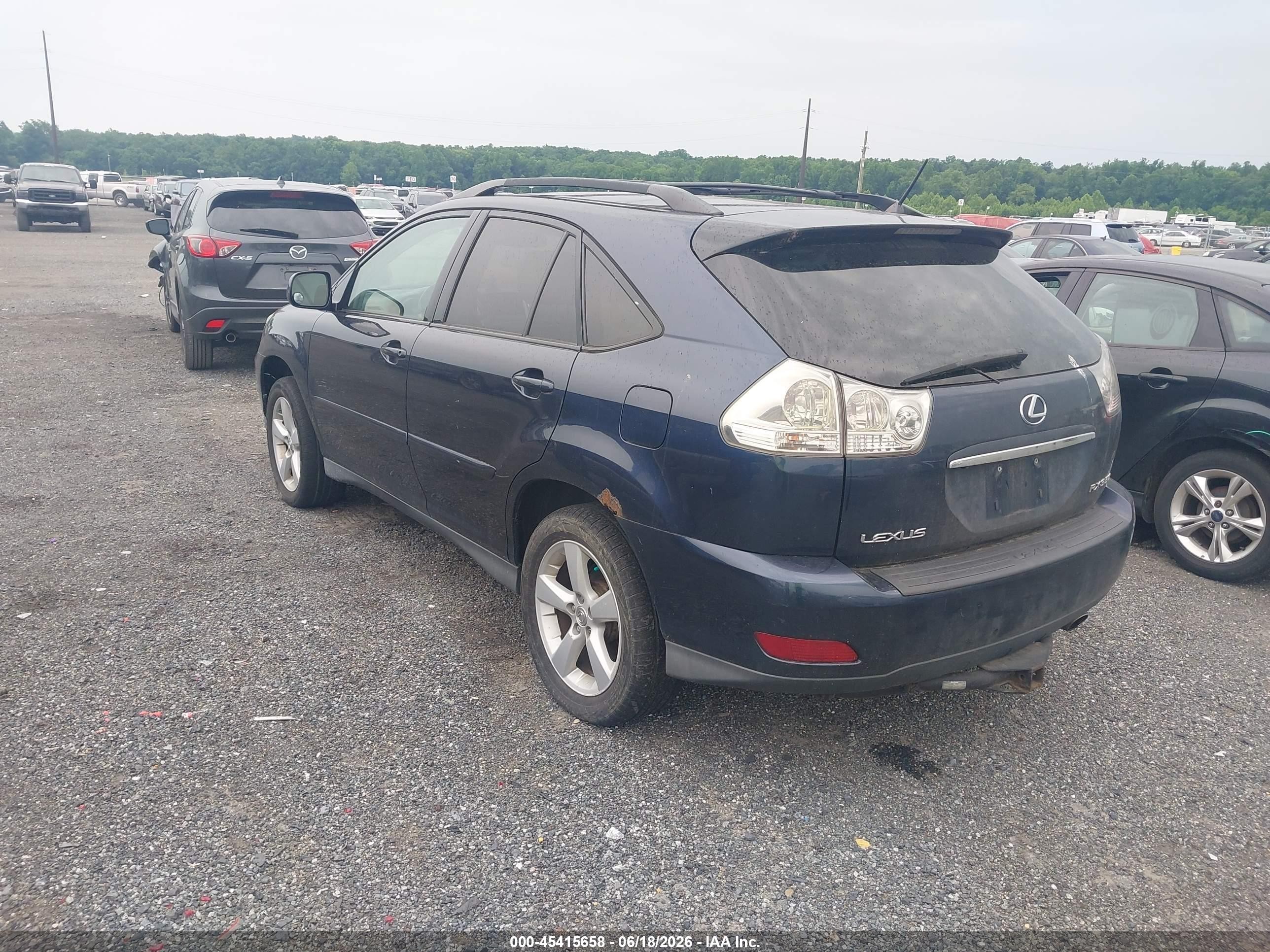 2007 Lexus Rx 350 Blue vin: 2T2HK31UX7C040310