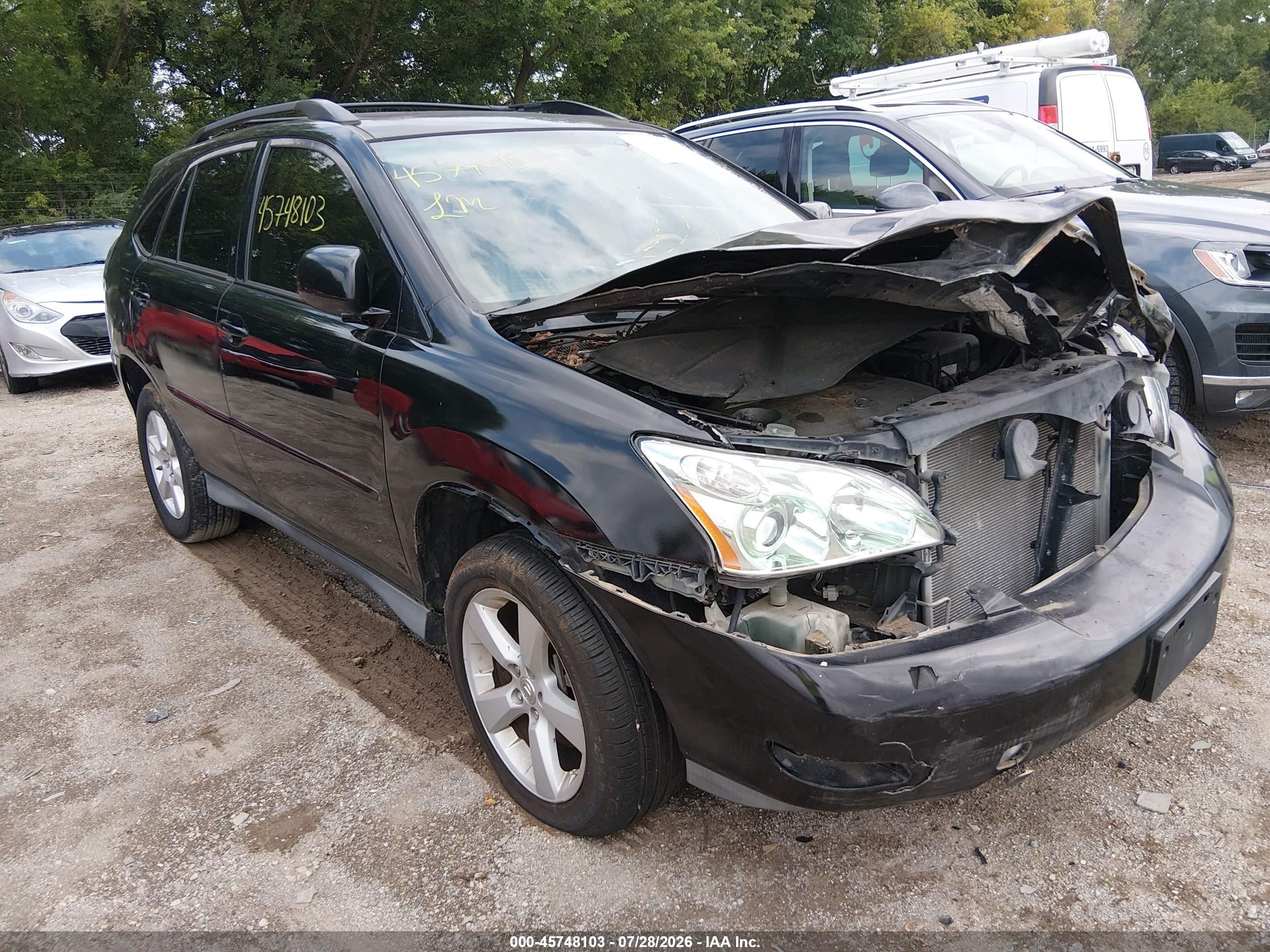 2007 Lexus Rx 350   Black vin: 2T2HK31UX7C043191