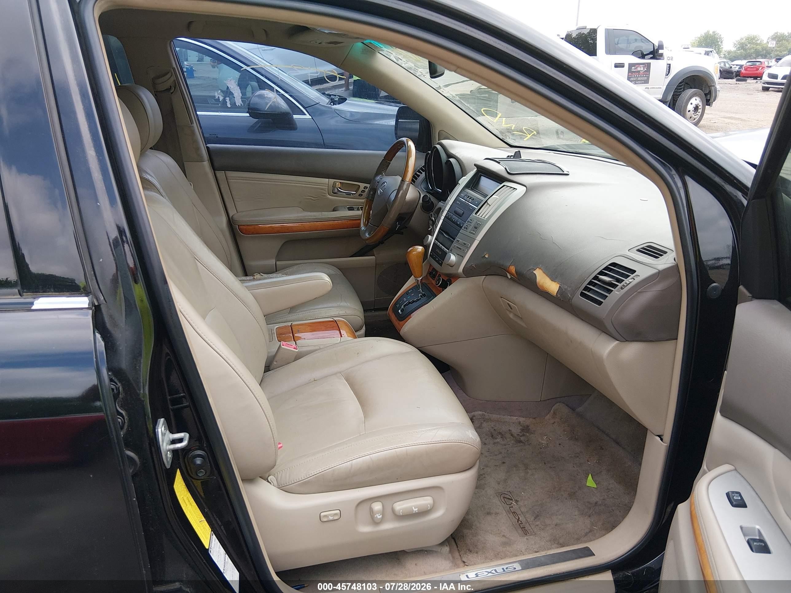 2007 Lexus Rx 350   Black vin: 2T2HK31UX7C043191