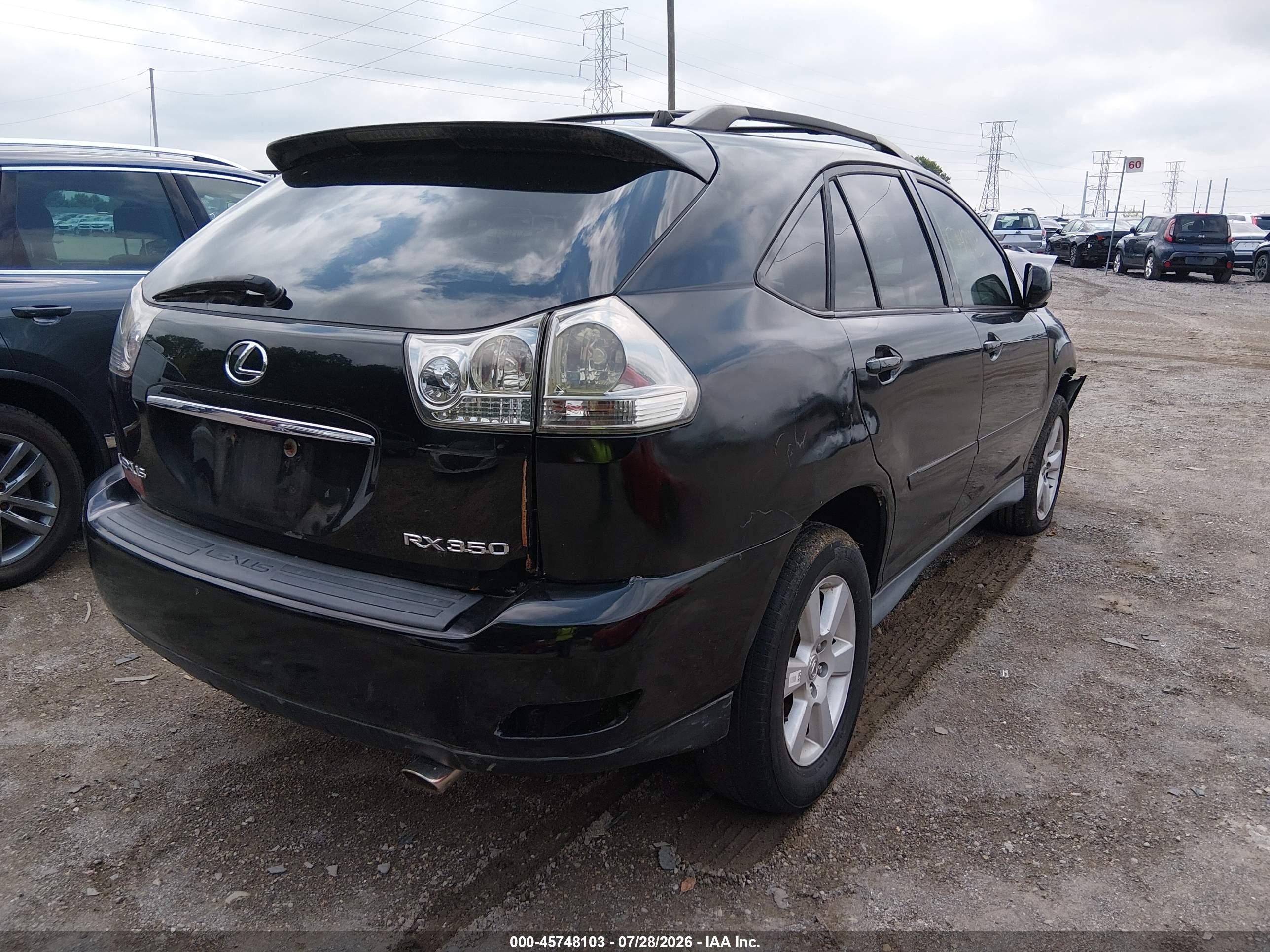2007 Lexus Rx 350   Black vin: 2T2HK31UX7C043191