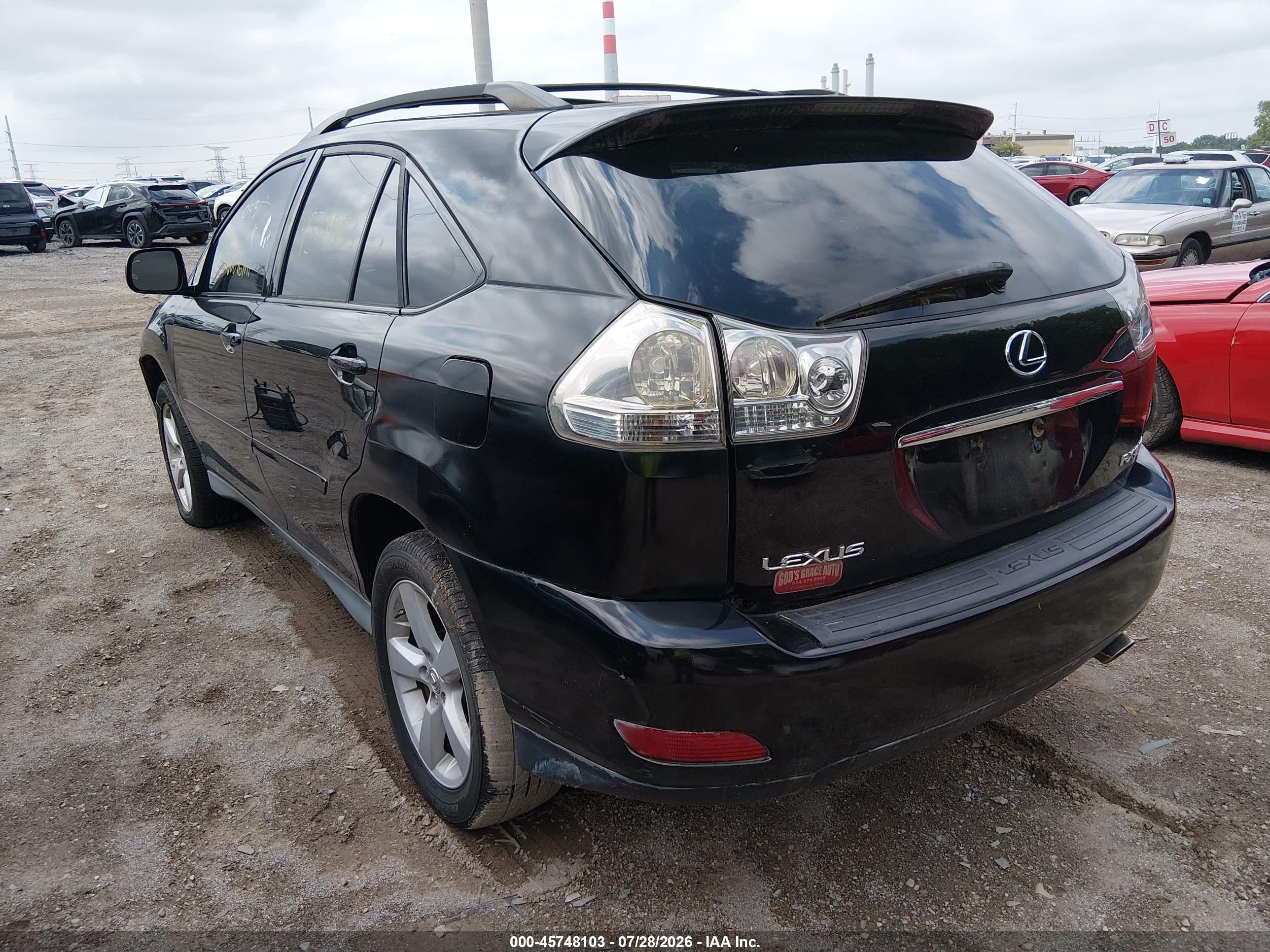 2007 Lexus Rx 350   Black vin: 2T2HK31UX7C043191