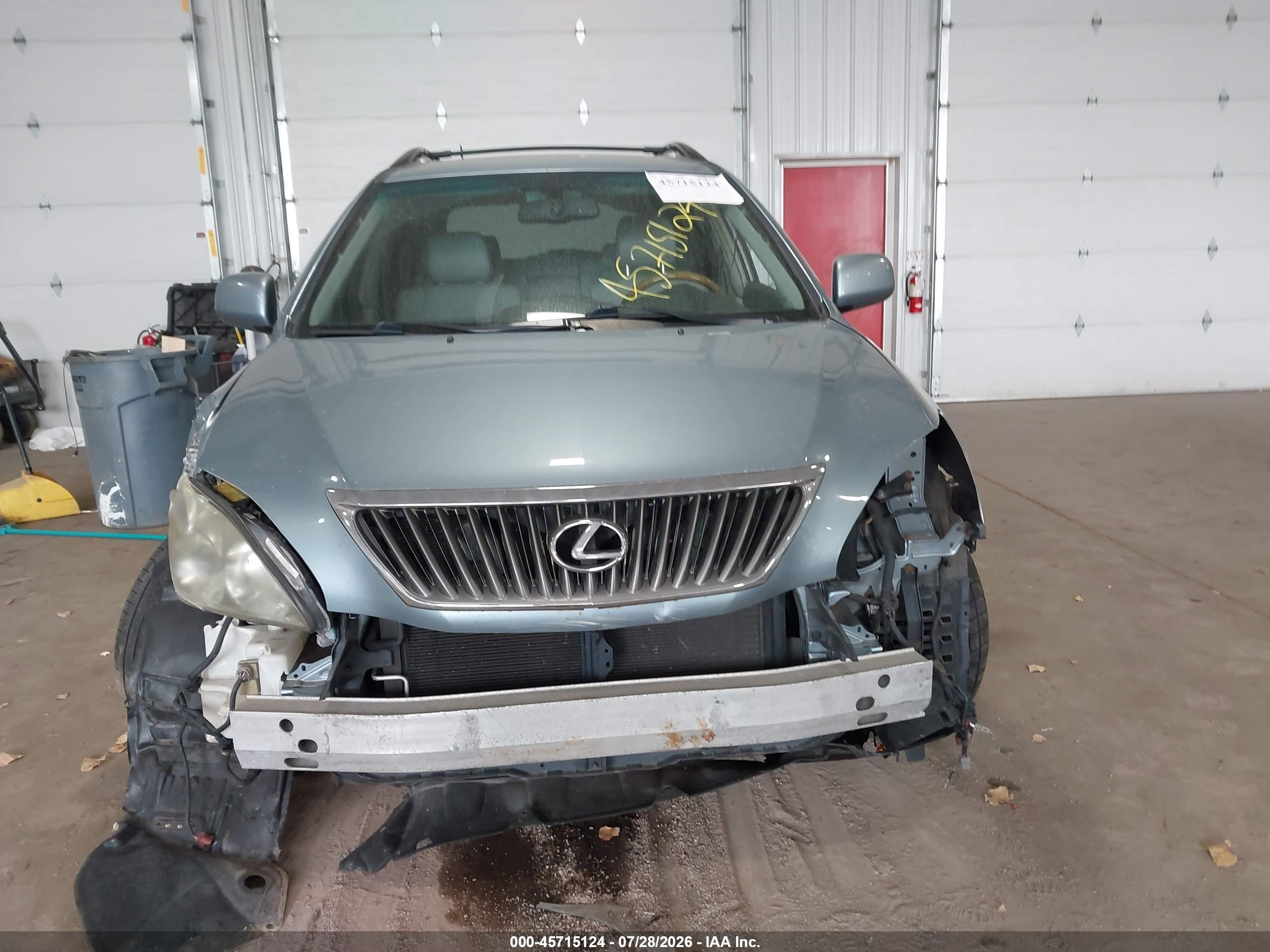 2008 Lexus Rx 350 Blue vin: 2T2HK31UX8C062230