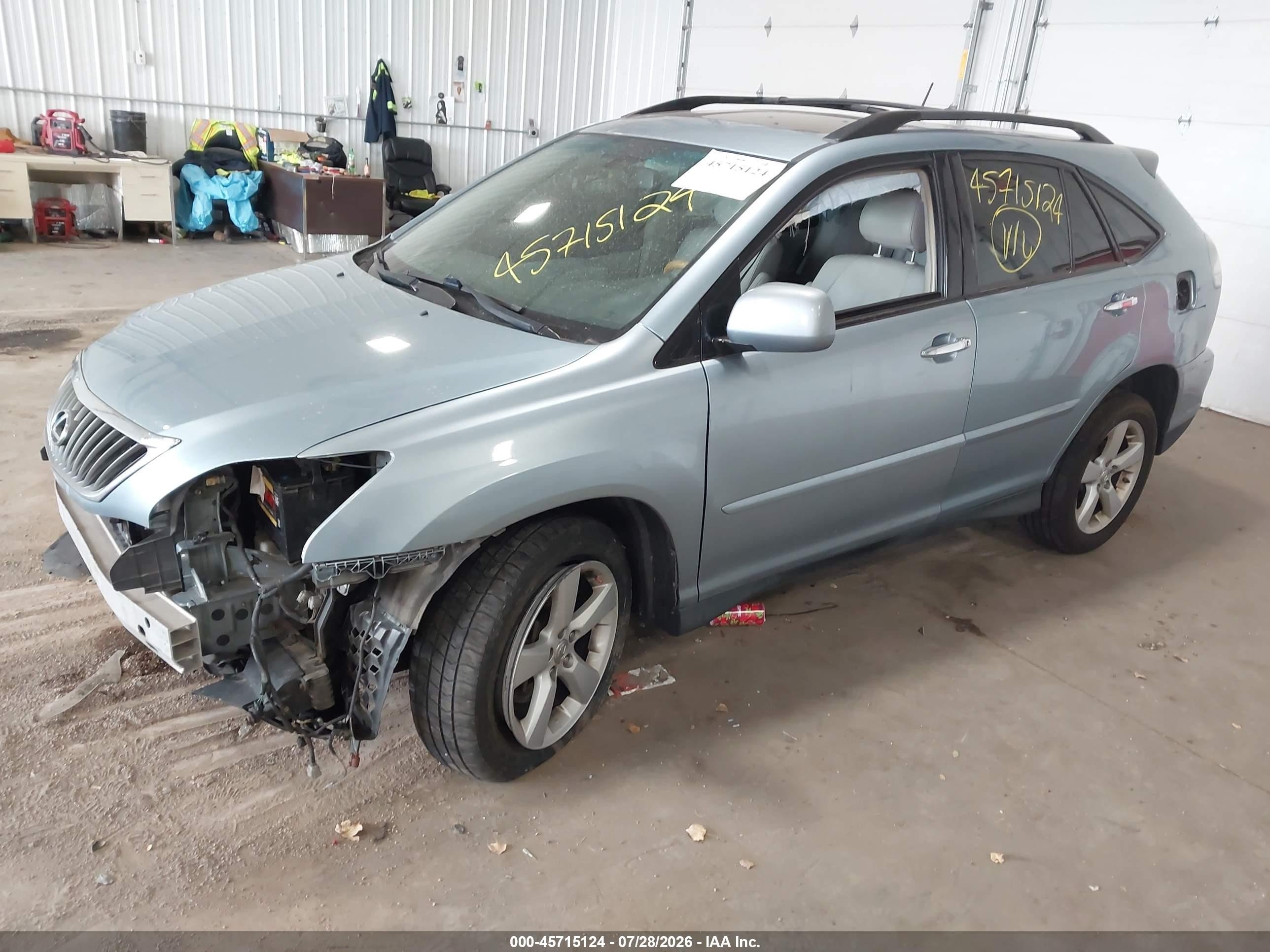2008 Lexus Rx 350 Blue vin: 2T2HK31UX8C062230