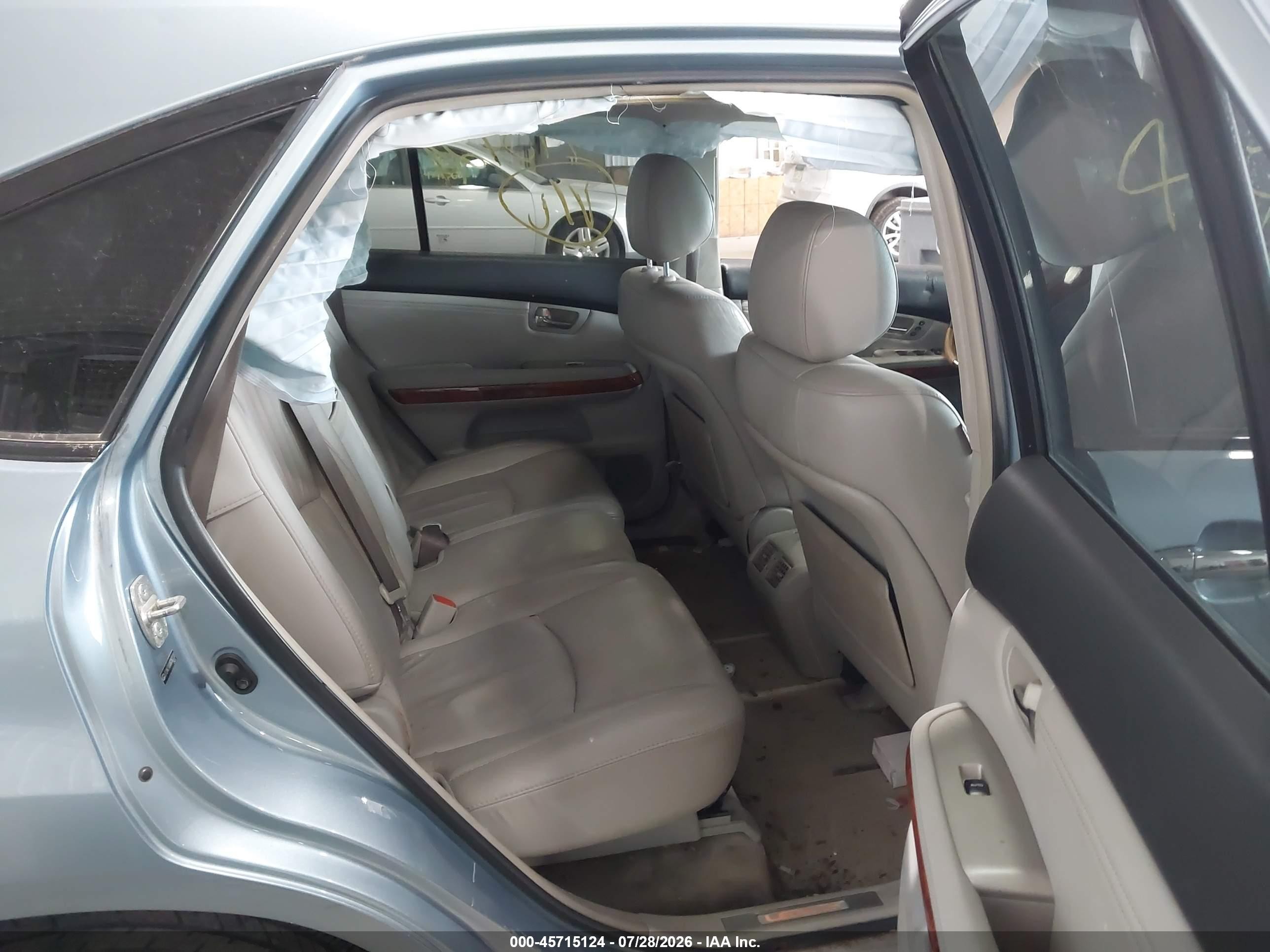 2008 Lexus Rx 350 Blue vin: 2T2HK31UX8C062230
