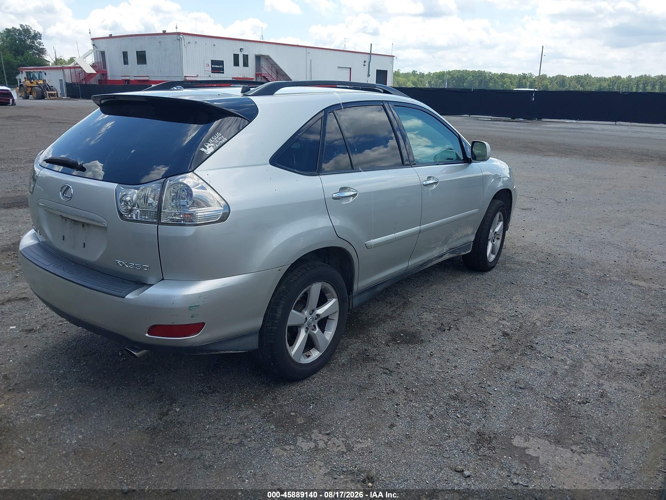 2008 Lexus Rx 350 Silver vin: 2T2HK31UX8C070442