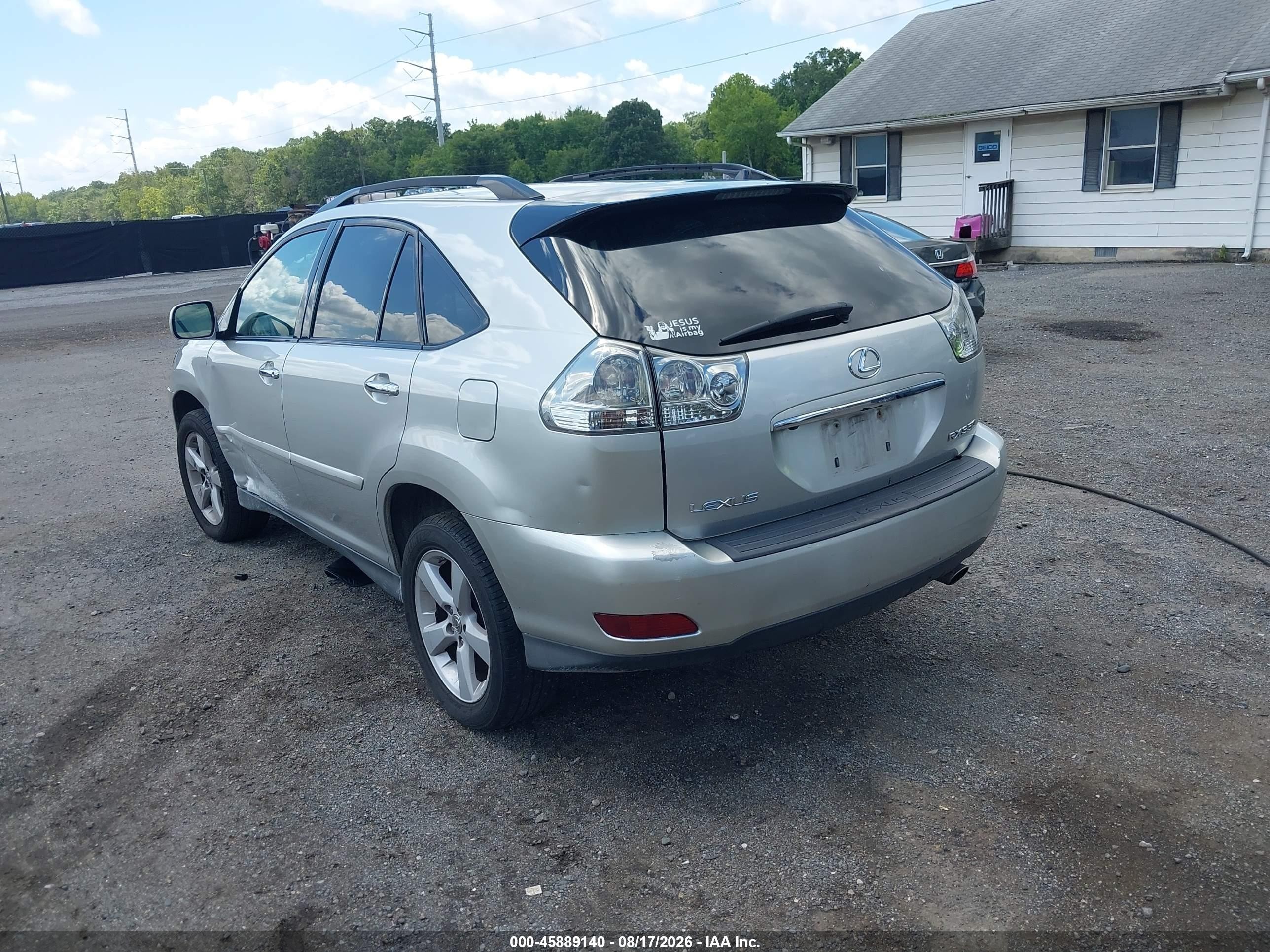 2008 Lexus Rx 350 Silver vin: 2T2HK31UX8C070442