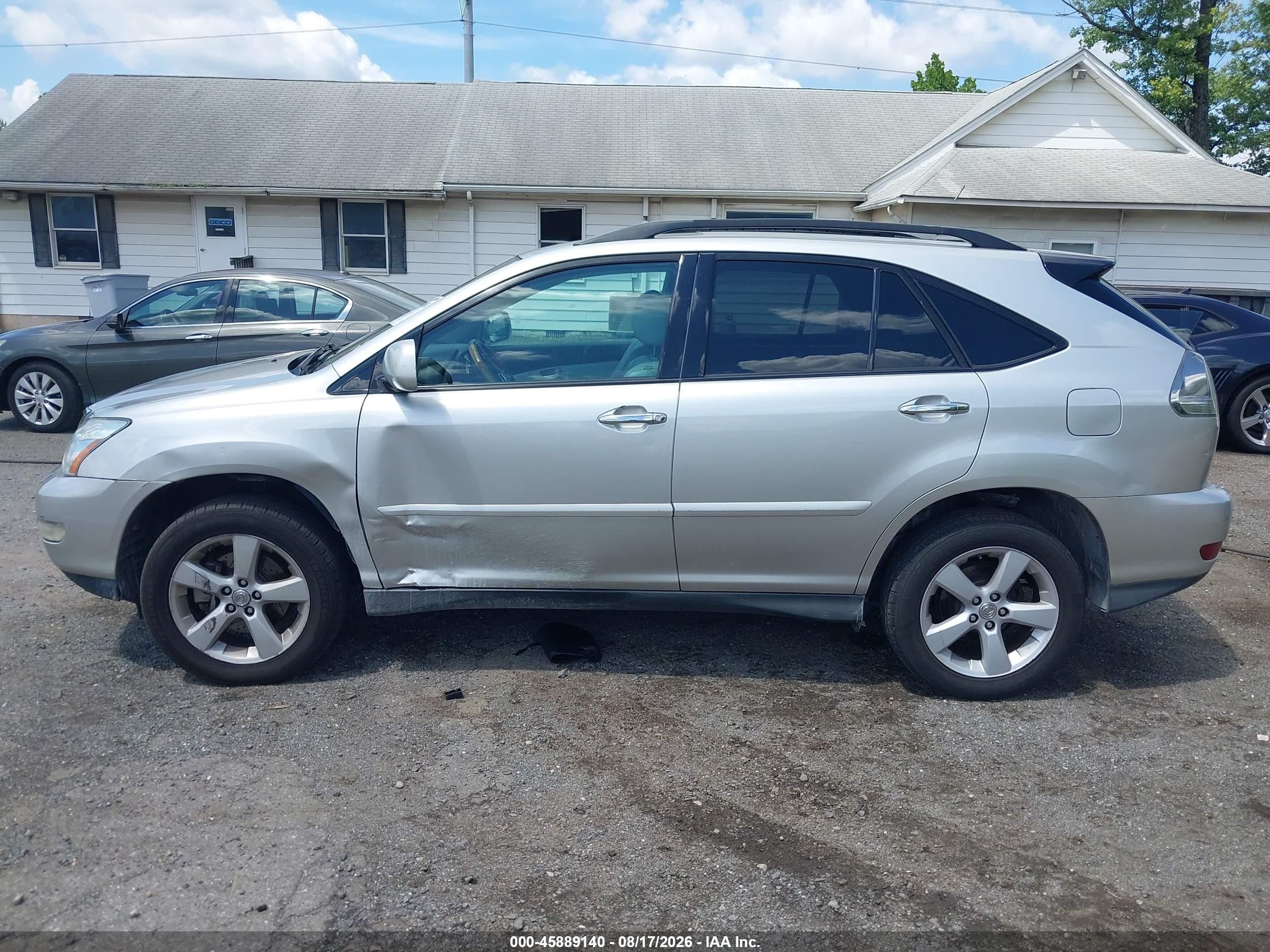 2008 Lexus Rx 350 Silver vin: 2T2HK31UX8C070442