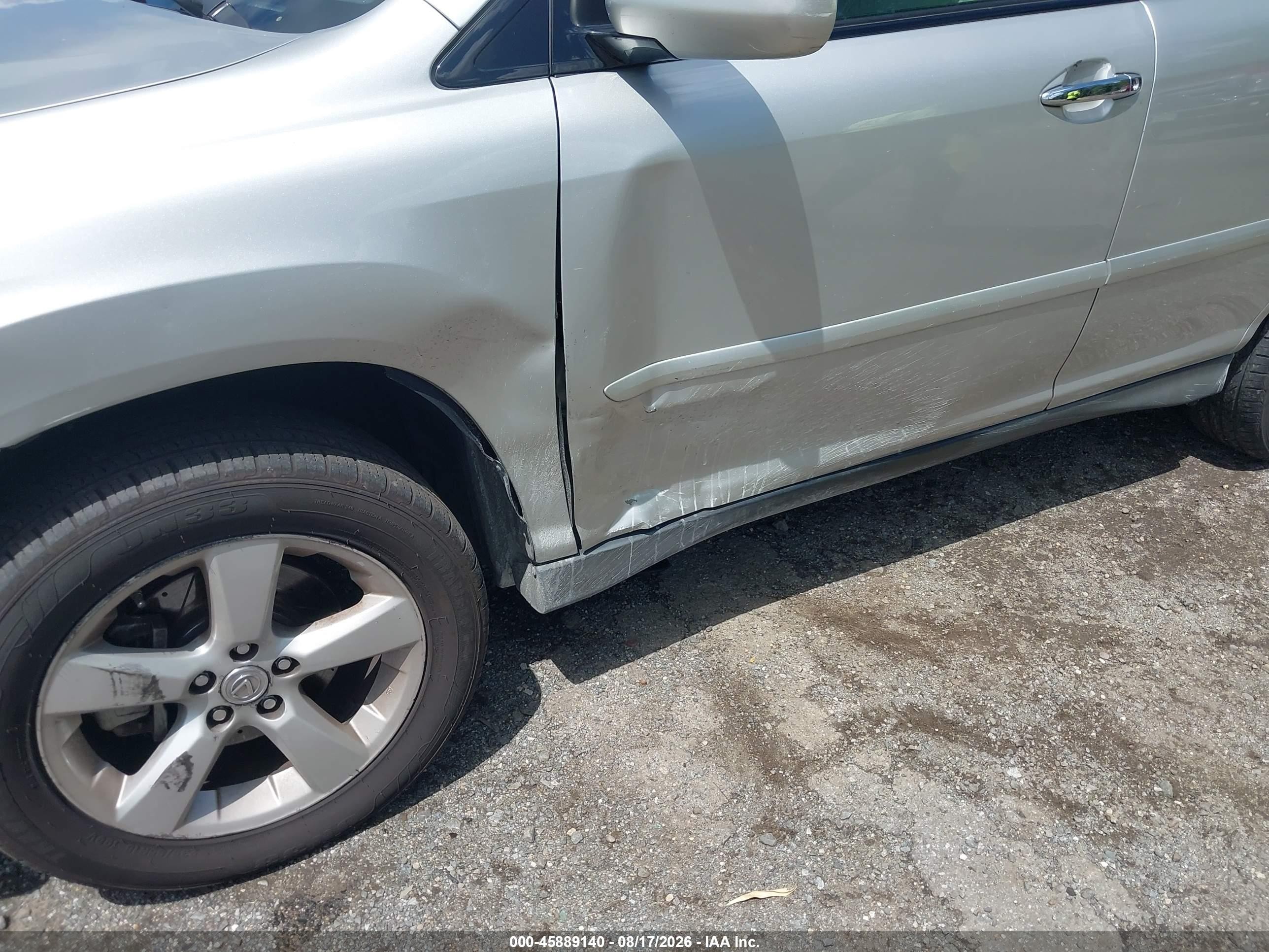 2008 Lexus Rx 350 Silver vin: 2T2HK31UX8C070442