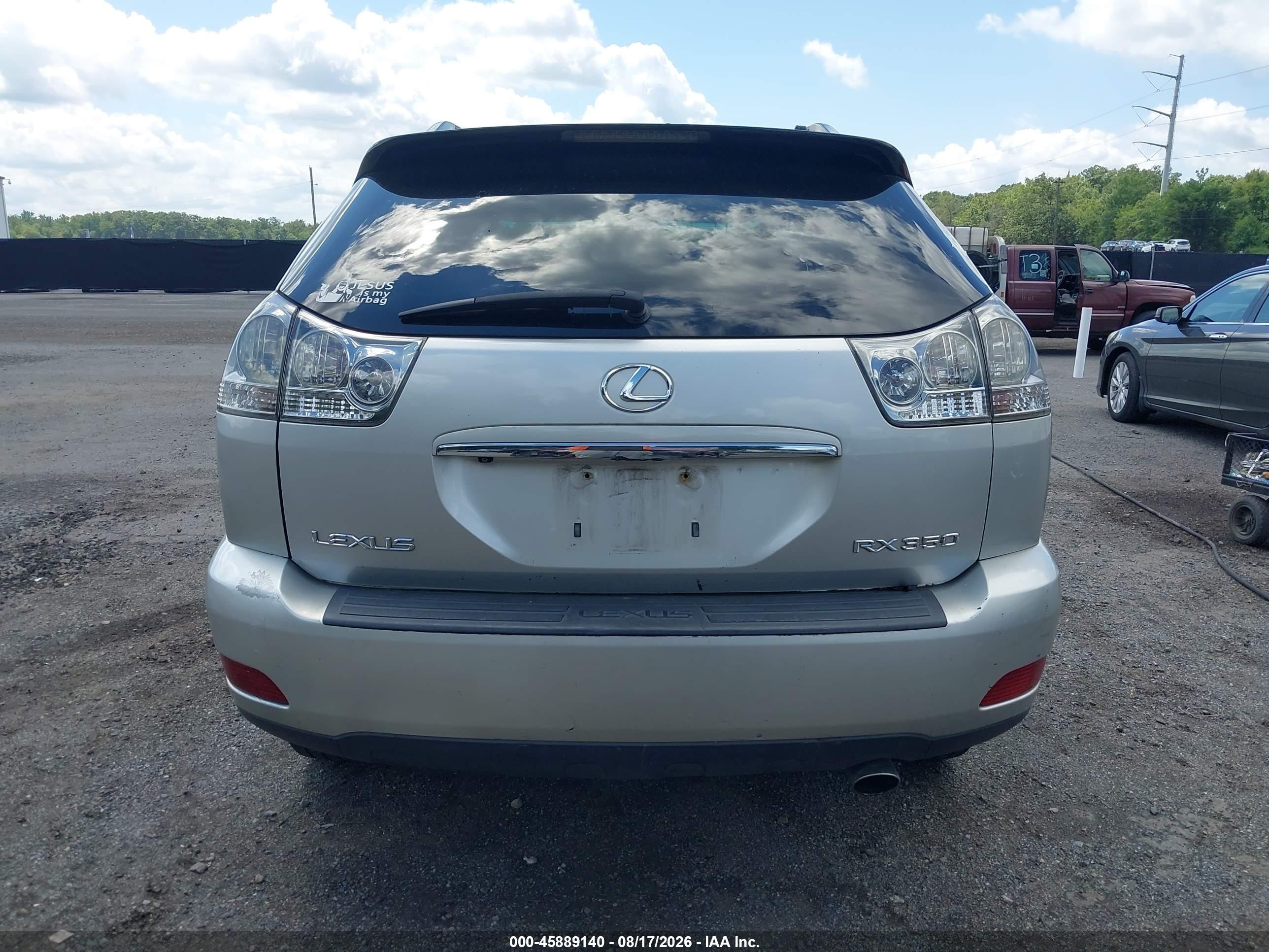 2008 Lexus Rx 350 Silver vin: 2T2HK31UX8C070442