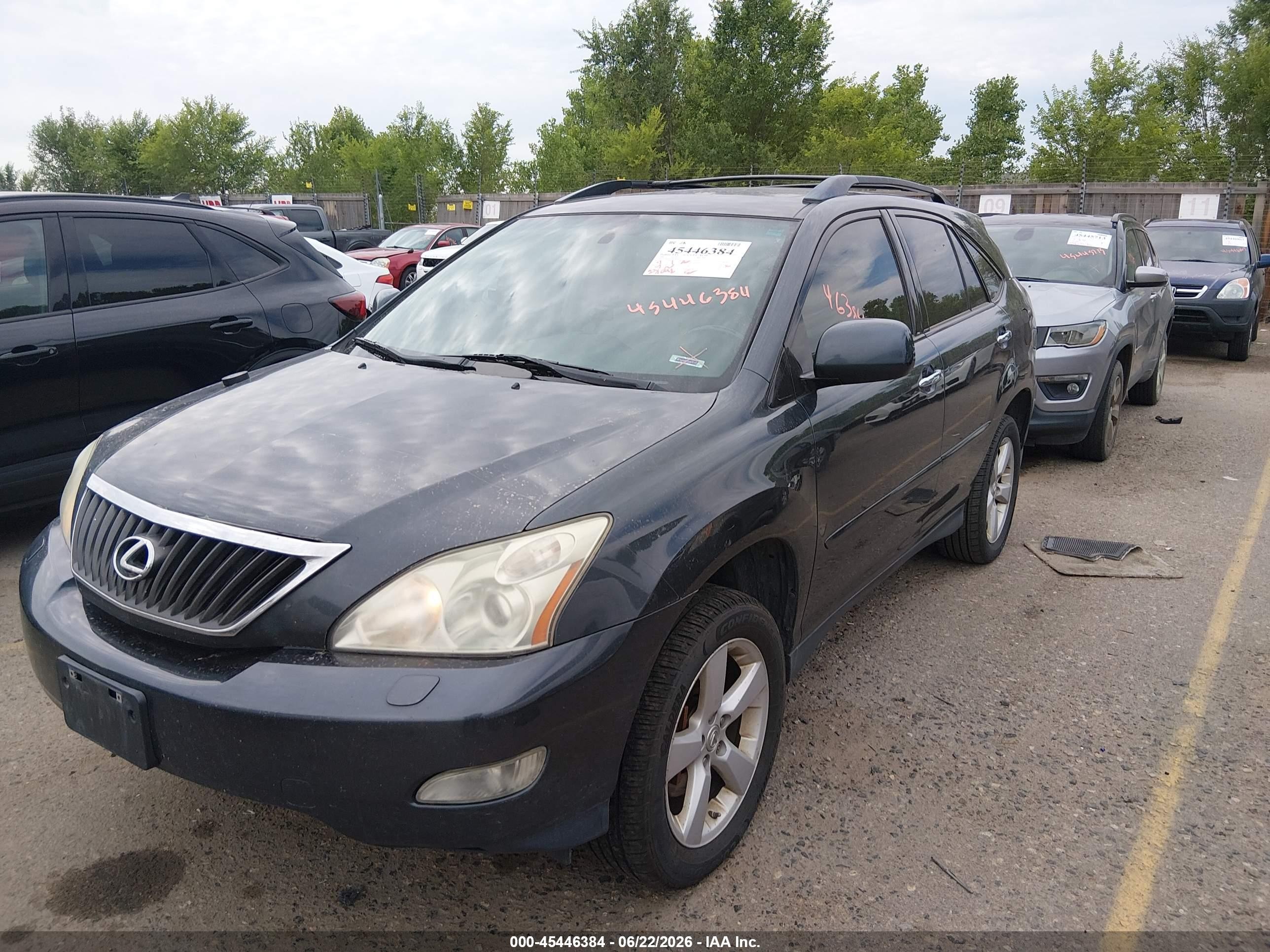 2008 Lexus Rx 350   Black vin: 2T2HK31UX8C081828