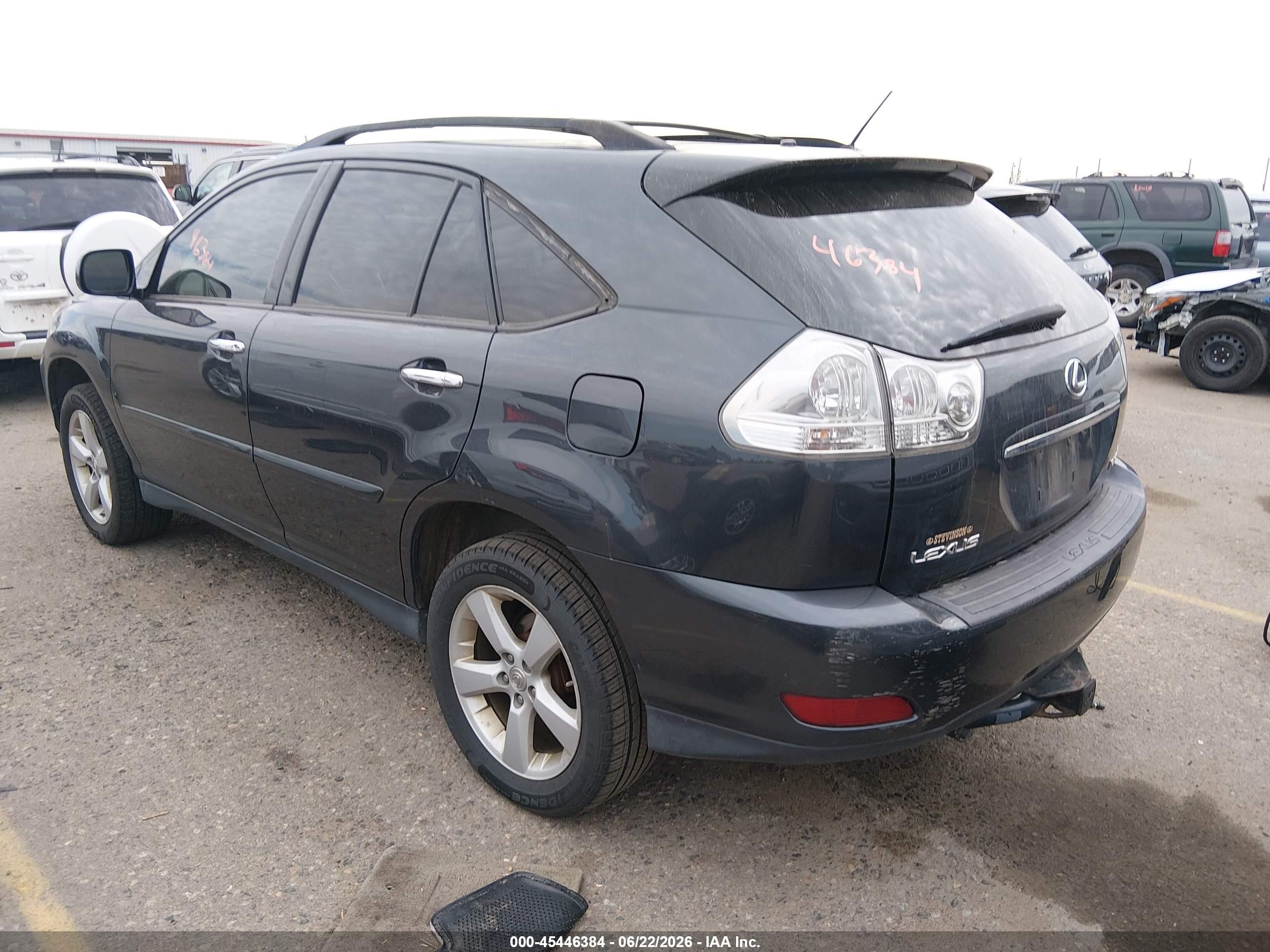 2008 Lexus Rx 350   Black vin: 2T2HK31UX8C081828