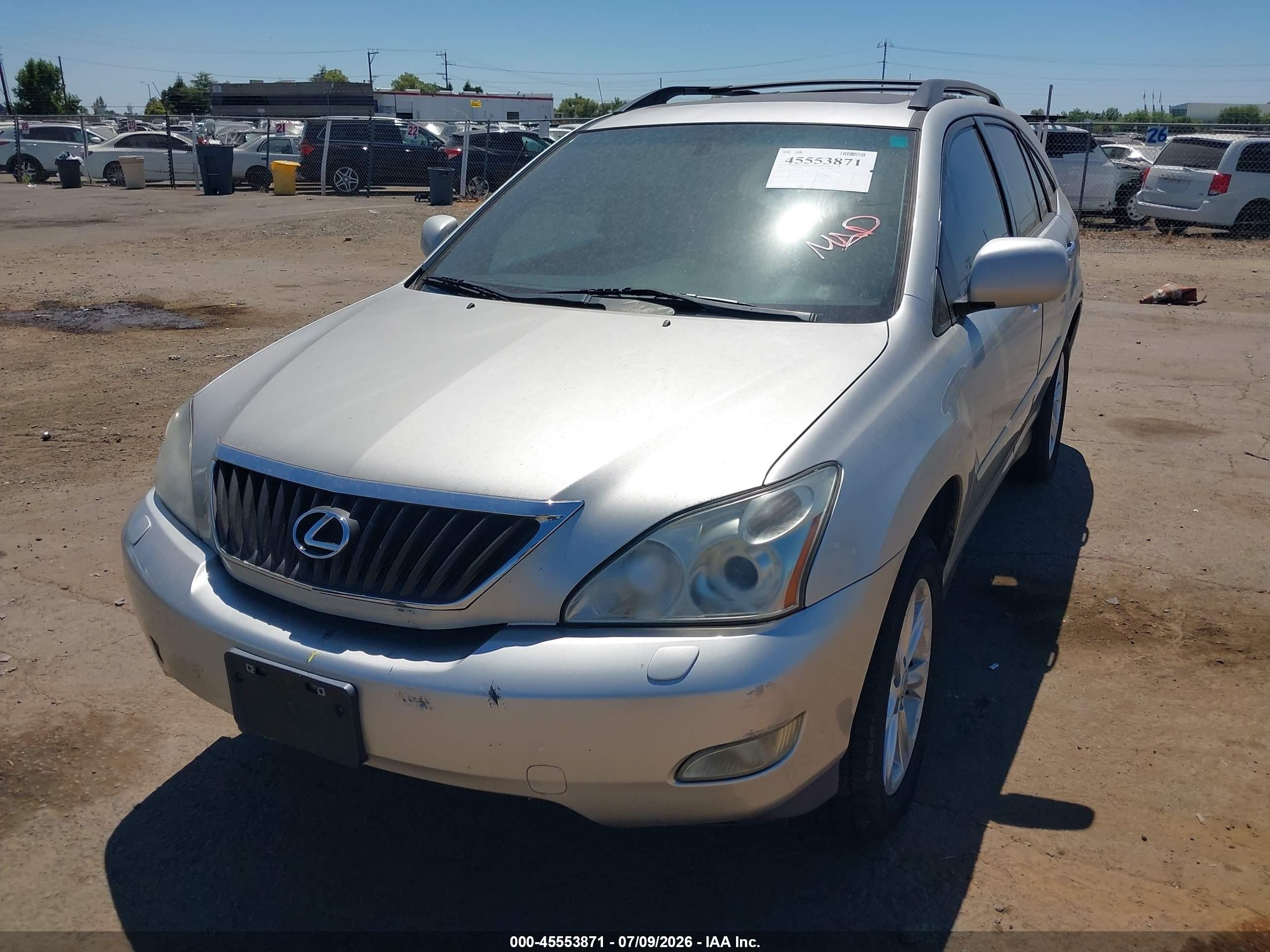 2008 Lexus Rx 350   Silver vin: 2T2HK31UX8C093526