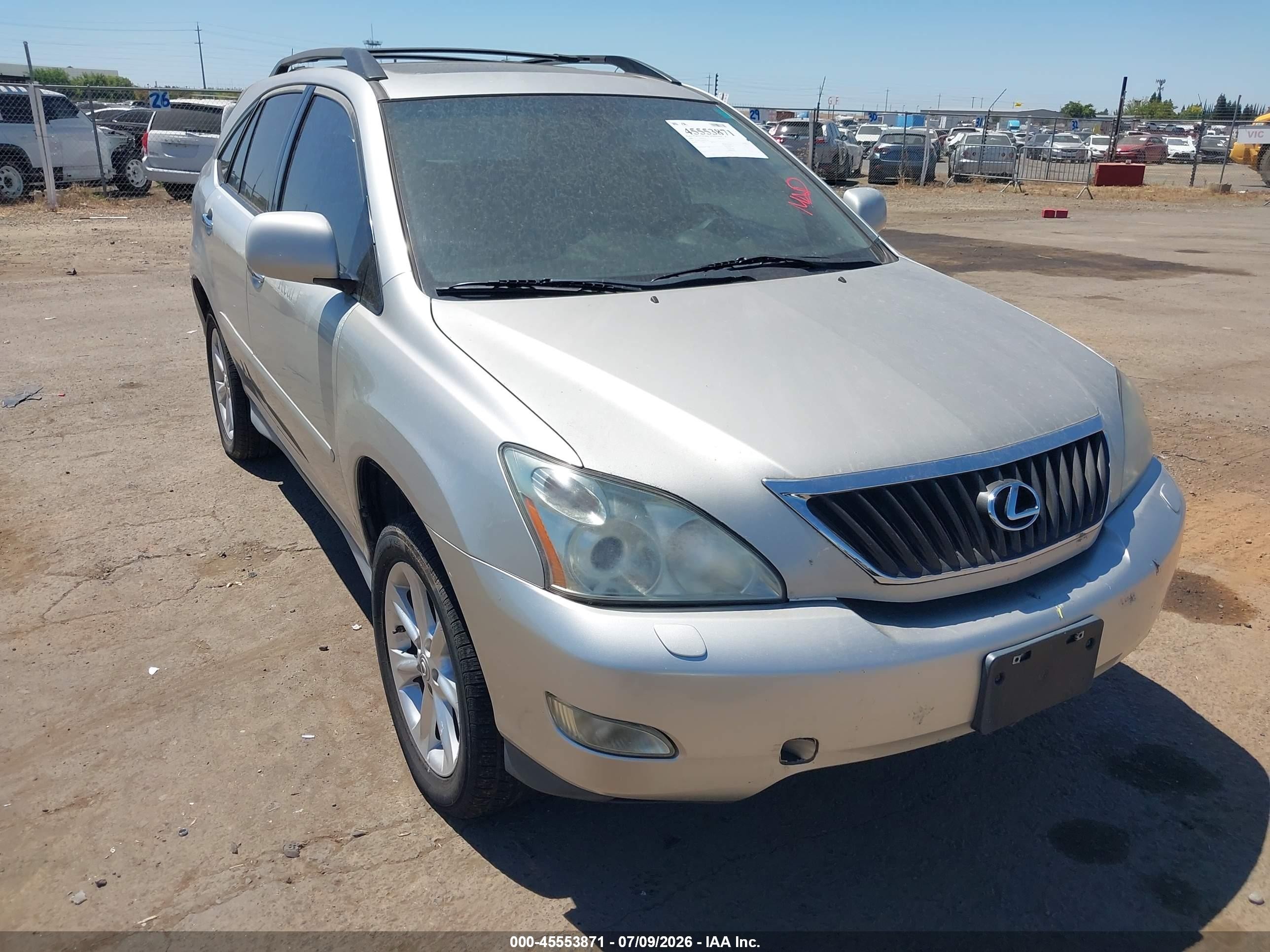 2008 Lexus Rx 350   Silver vin: 2T2HK31UX8C093526