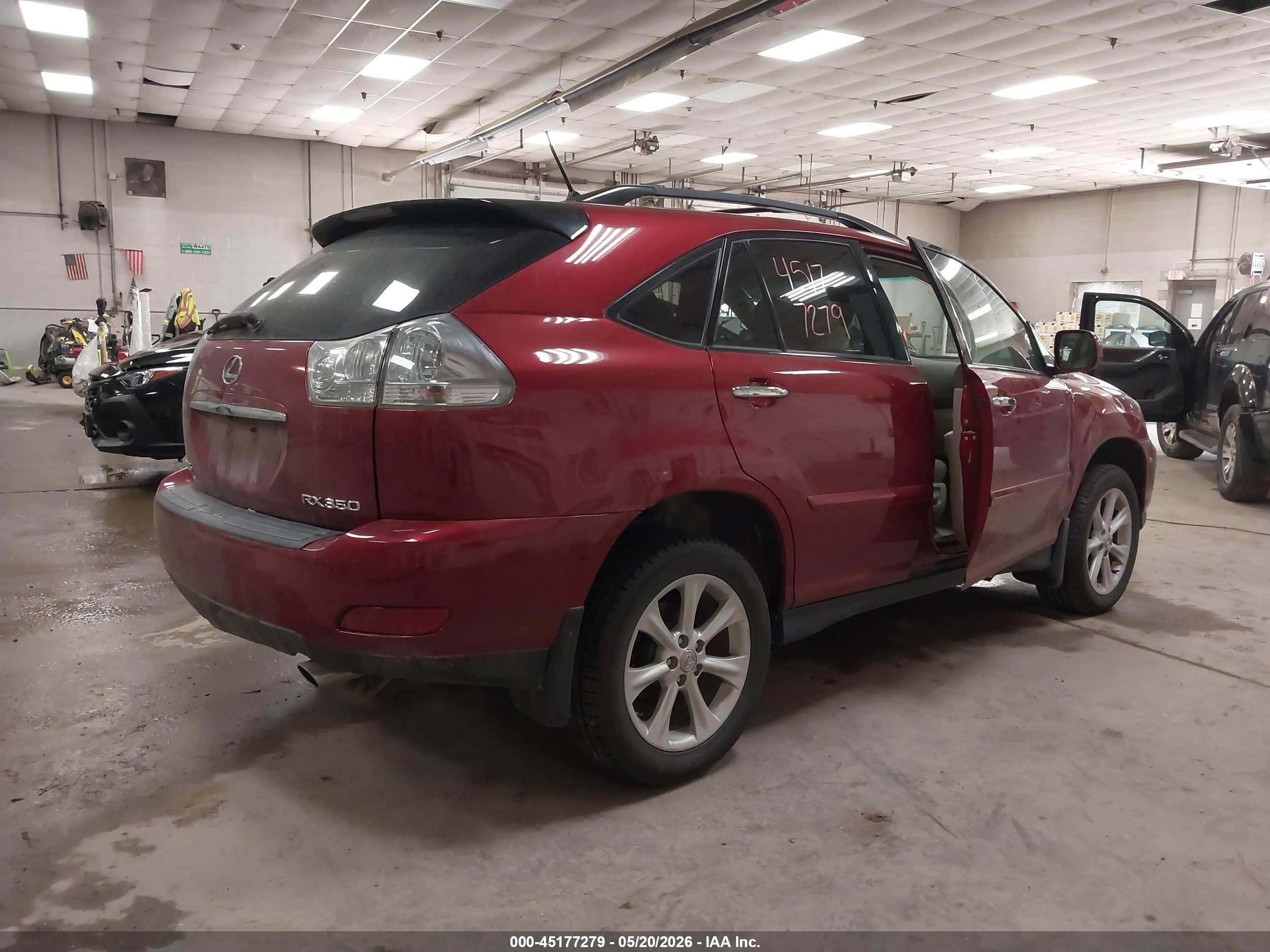 2009 Lexus Rx 350   Red vin: 2T2HK31UX9C126008
