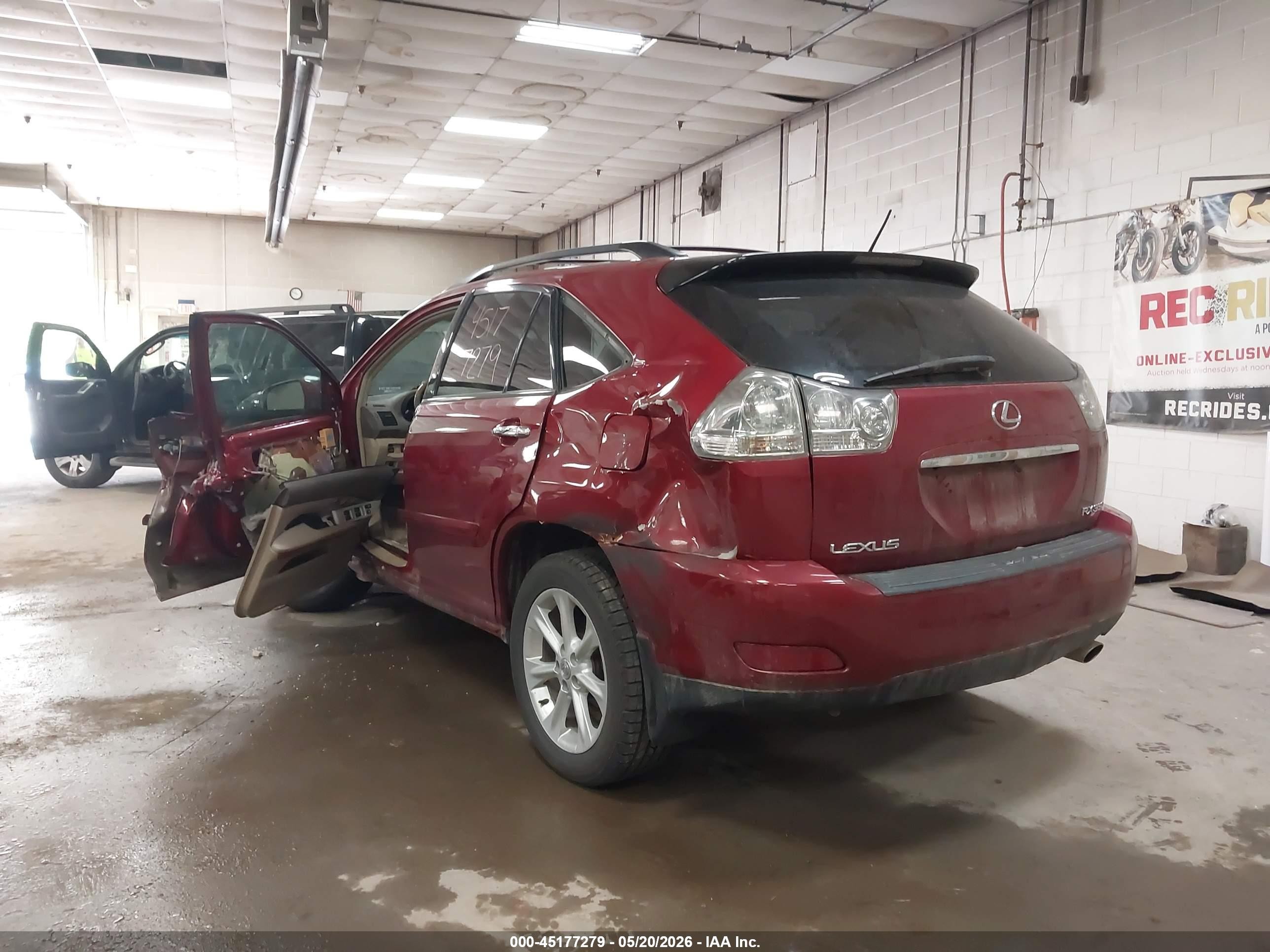 2009 Lexus Rx 350   Red vin: 2T2HK31UX9C126008