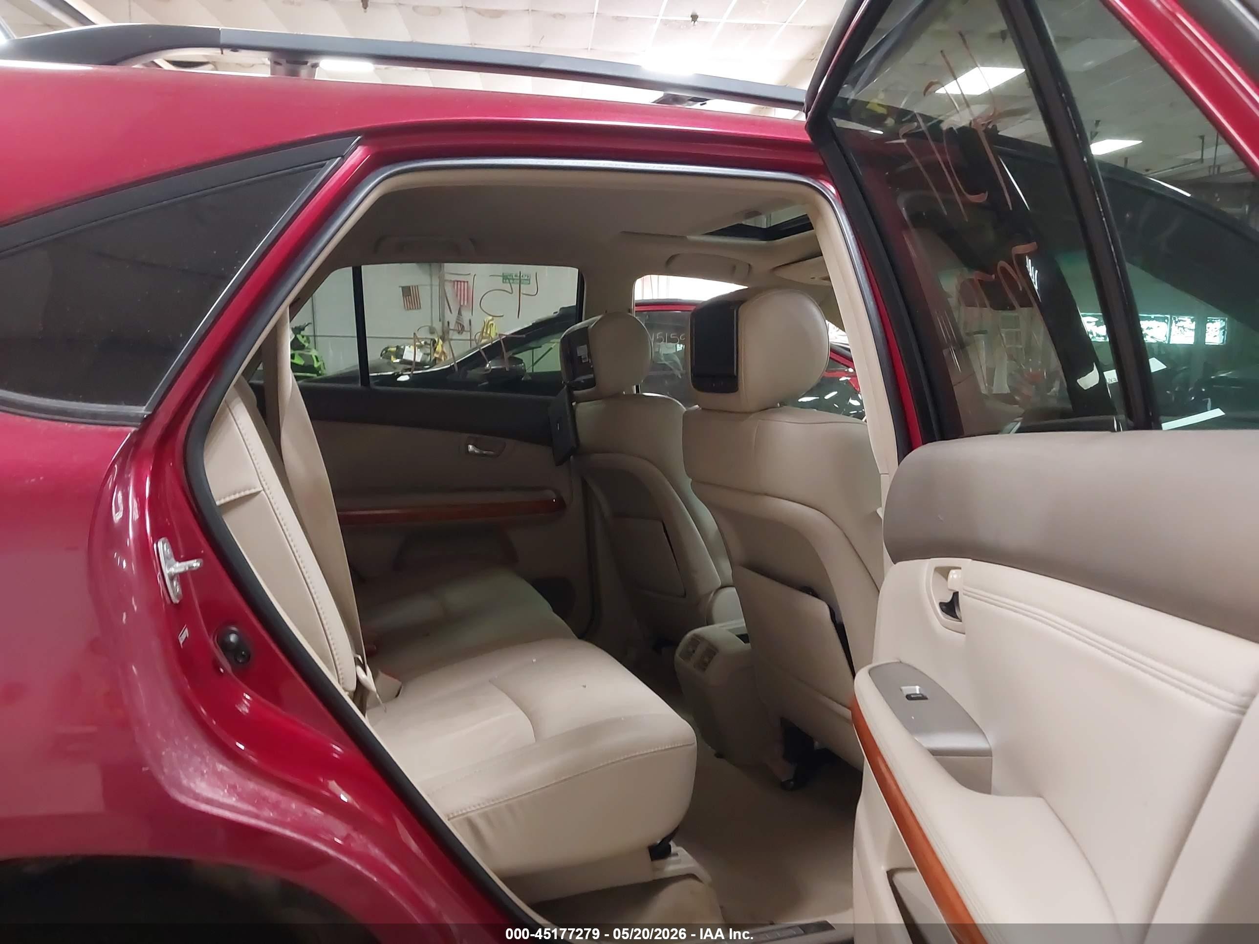 2009 Lexus Rx 350   Red vin: 2T2HK31UX9C126008