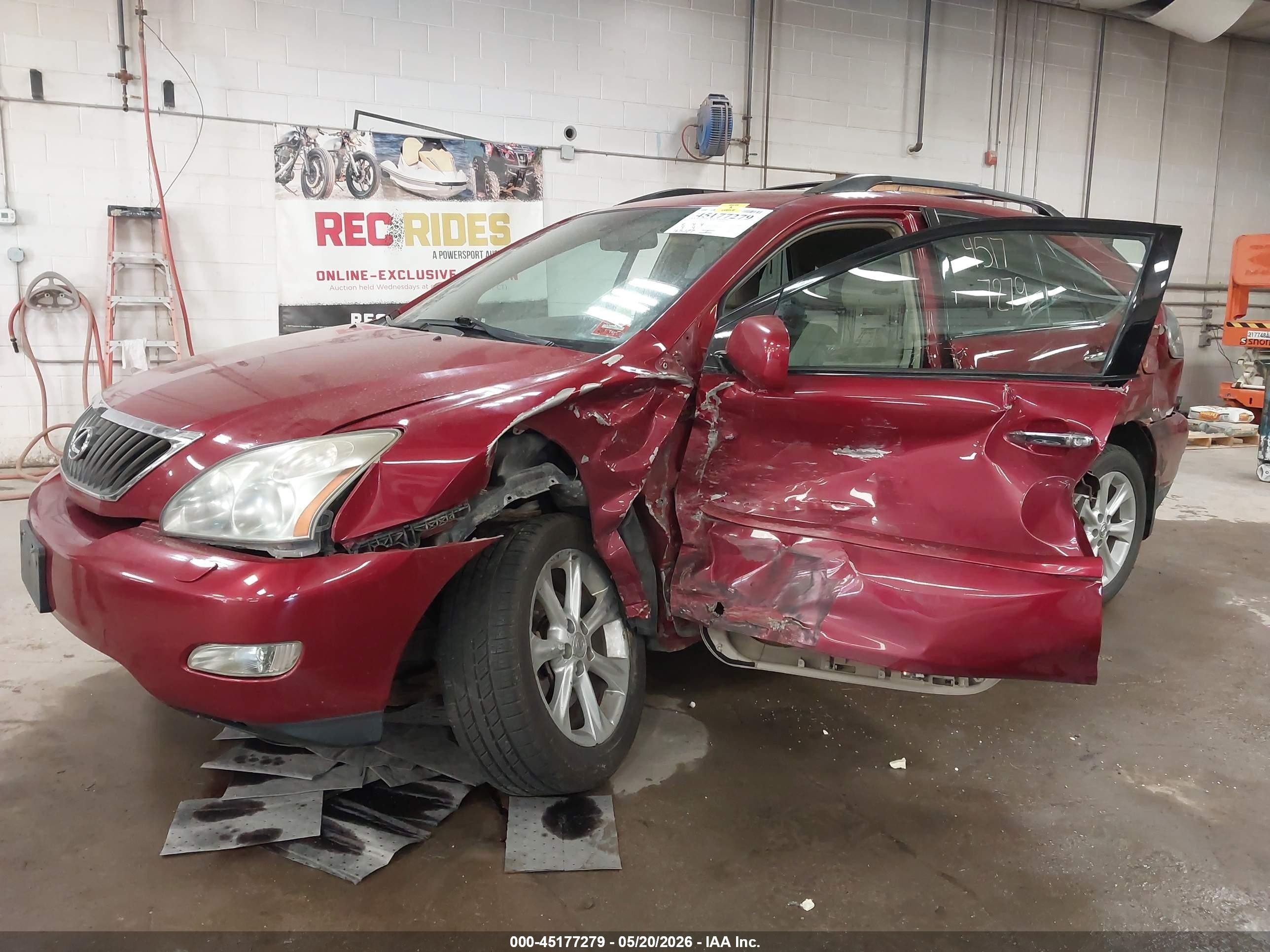 2009 Lexus Rx 350   Red vin: 2T2HK31UX9C126008
