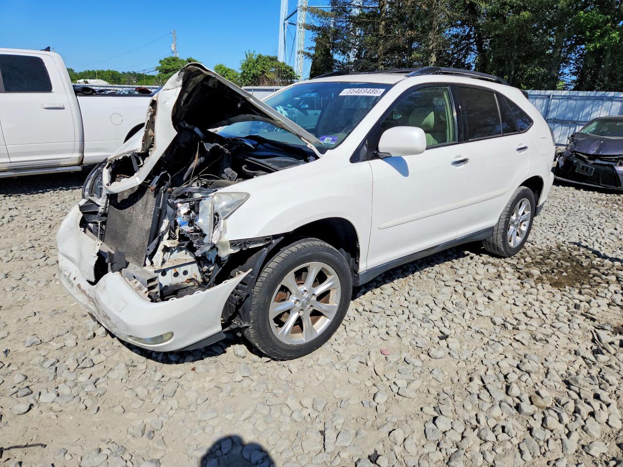 2009 Lexus Rx 350 White vin: 2T2HK31UX9C127580