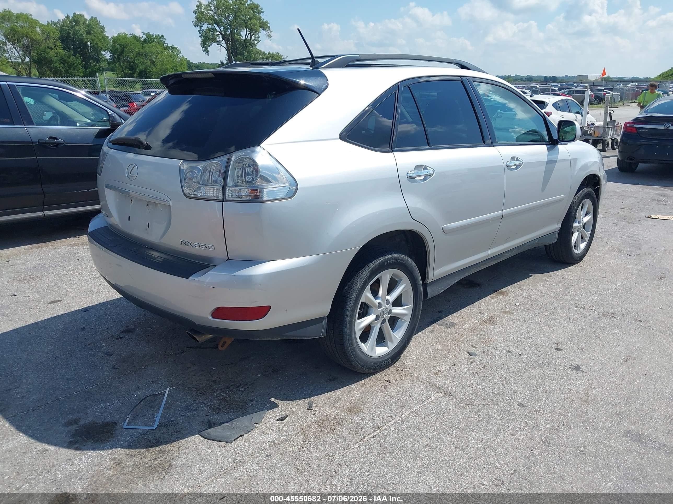 2009 Lexus Rx 350   Silver vin: 2T2HK31UX9C128261