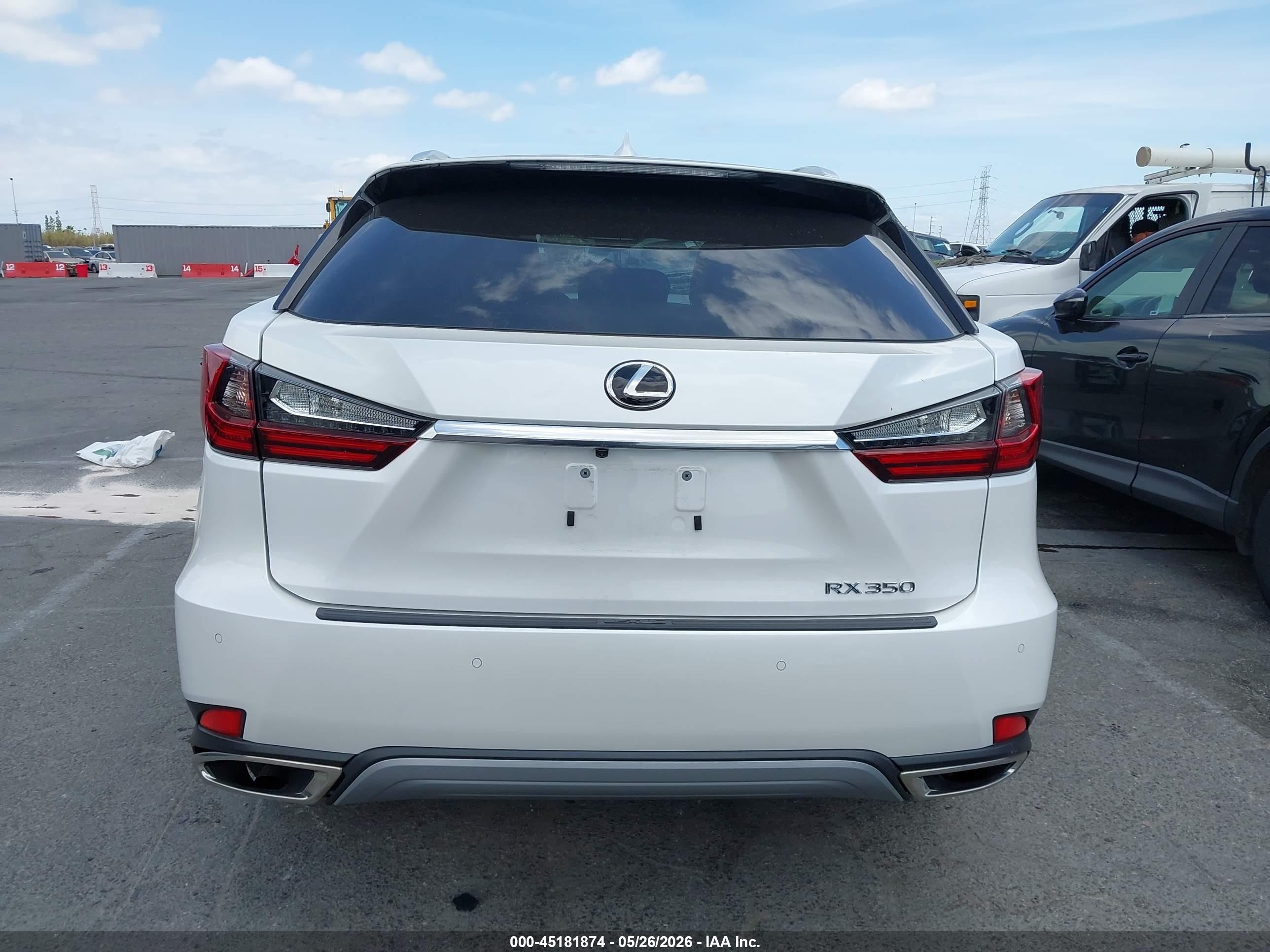 2022 Lexus Rx 350 Белый vin: 2T2HZMAA3NC253491