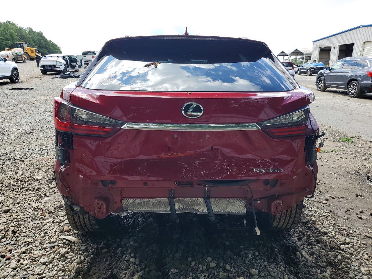 2021 Lexus Rx 350 Red vin: 2T2HZMAAXMC215626