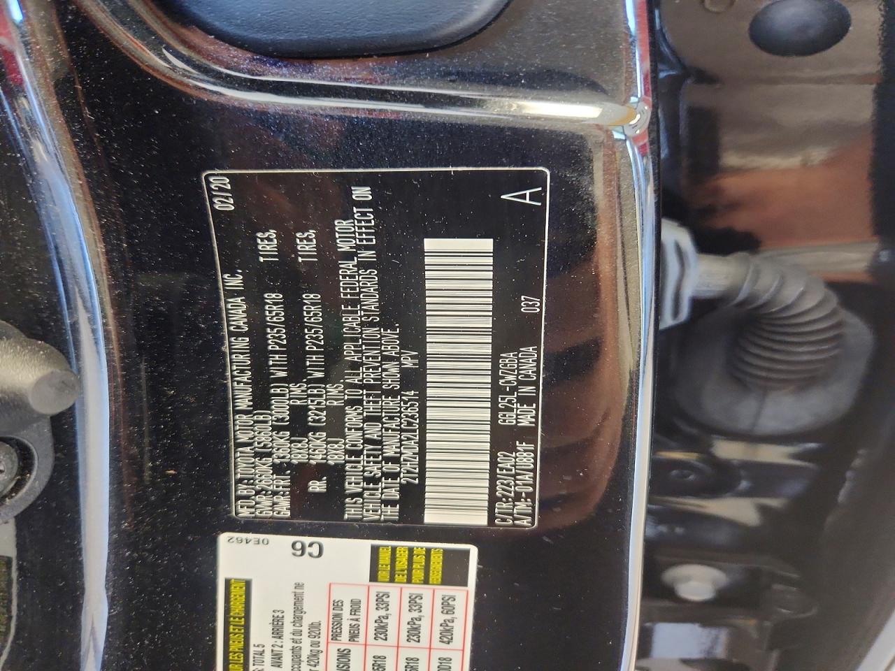 2020 Lexus Rx 350 Black vin: 2T2HZMDA2LC236514