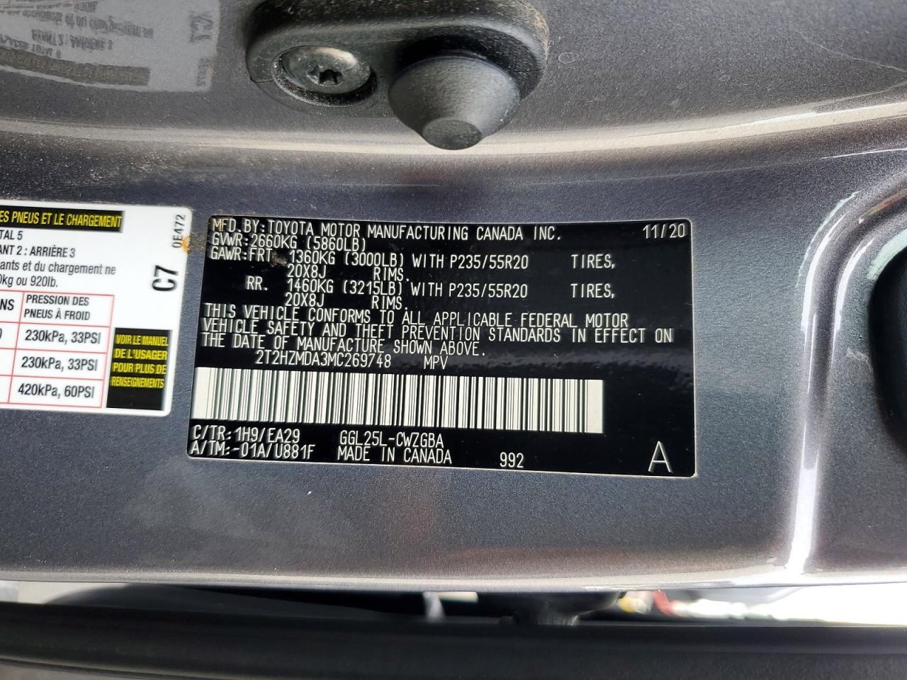 2021 Lexus Rx 350 Charcoal vin: 2T2HZMDA3MC269748