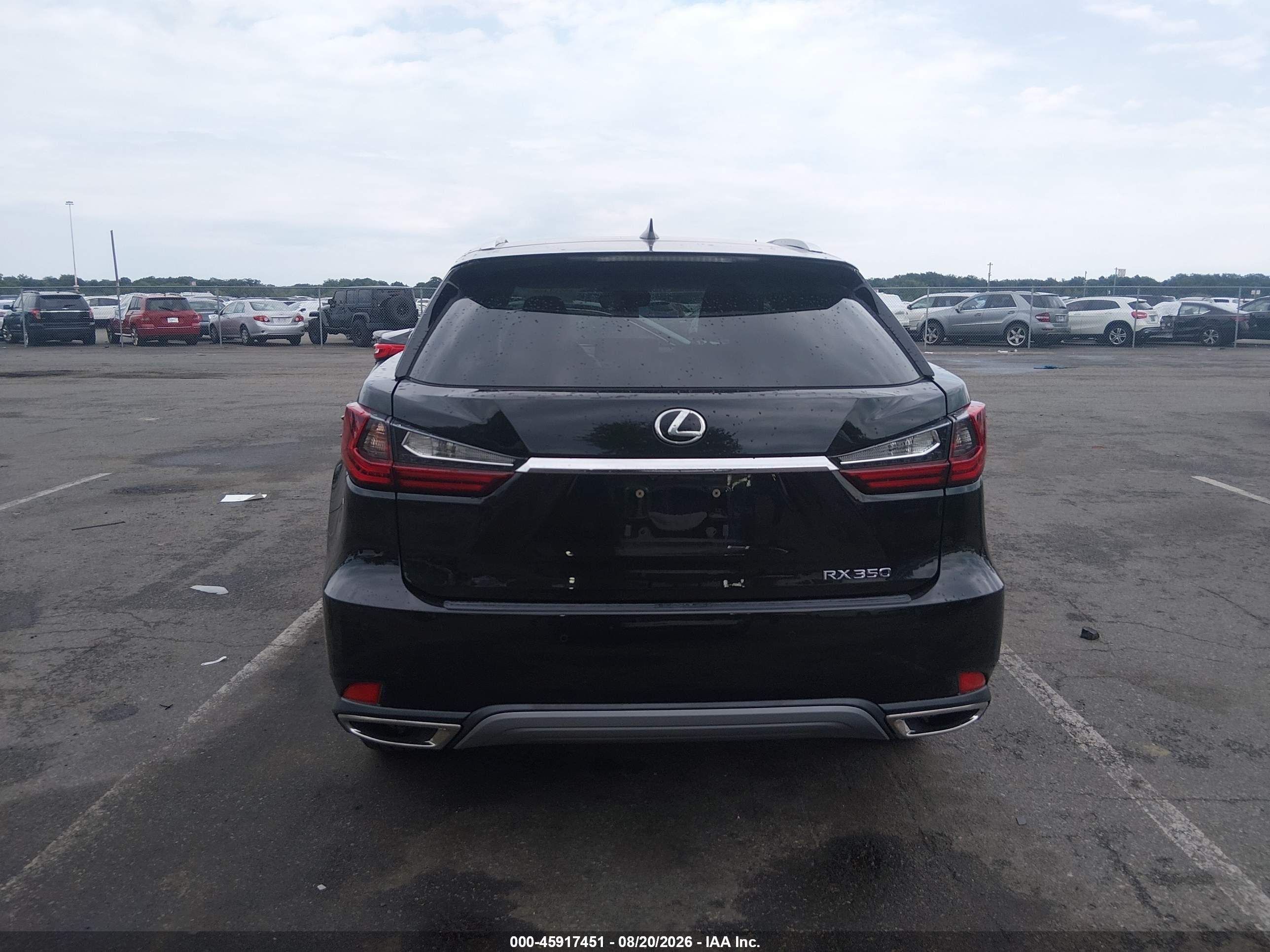 2020 Lexus Rx 350   Black vin: 2T2HZMDA5LC253579