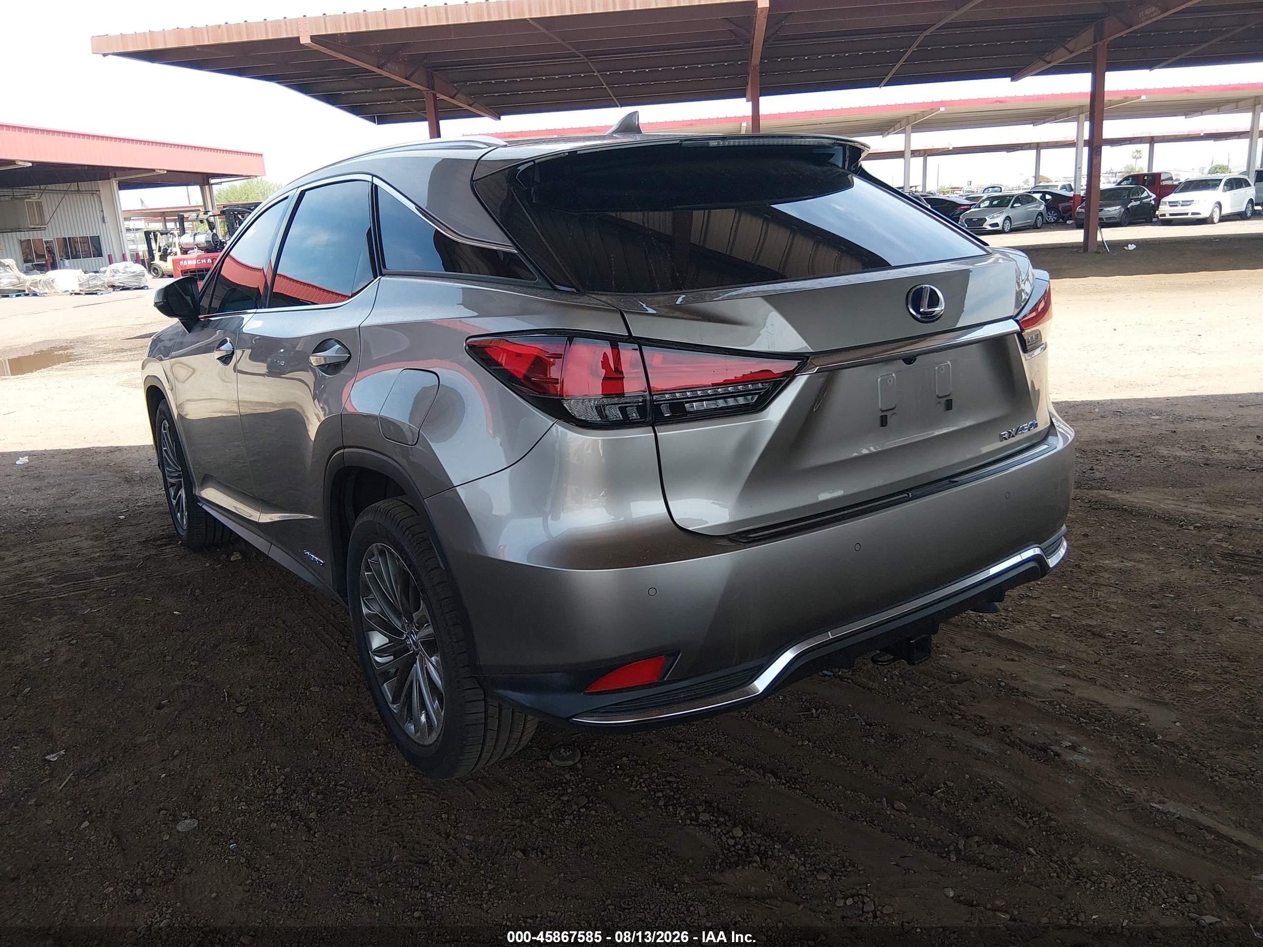 2022 Lexus Rx 450h   Gray vin: 2T2JGMDA8NC087536