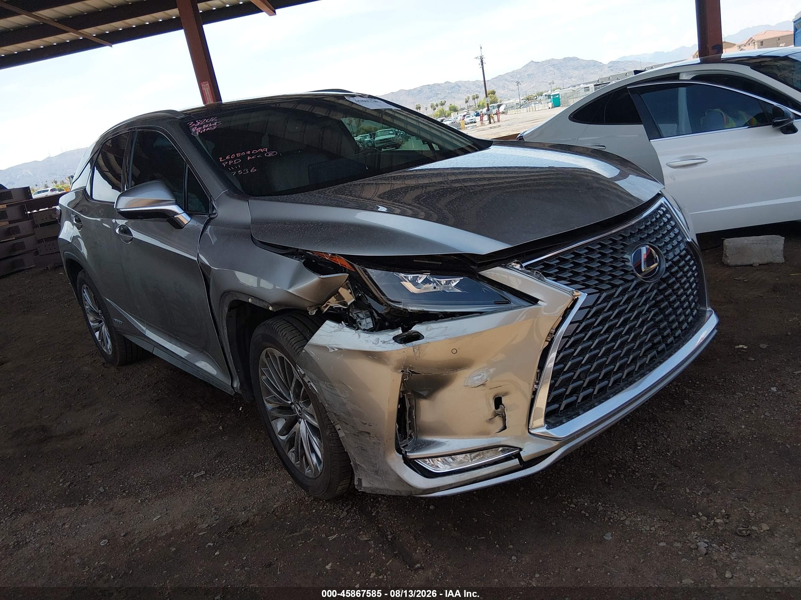 2022 Lexus Rx 450h   Gray vin: 2T2JGMDA8NC087536