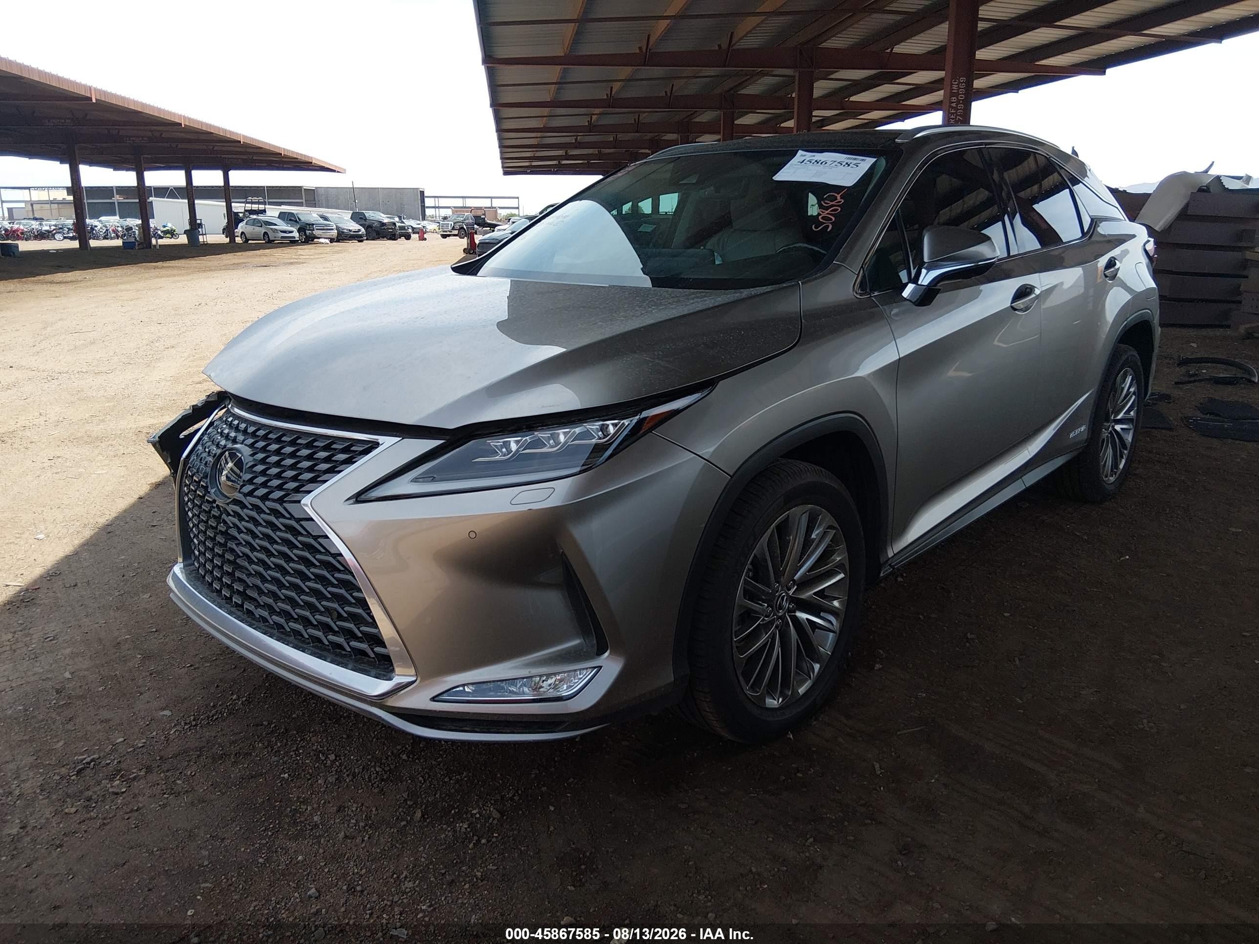2022 Lexus Rx 450h   Gray vin: 2T2JGMDA8NC087536