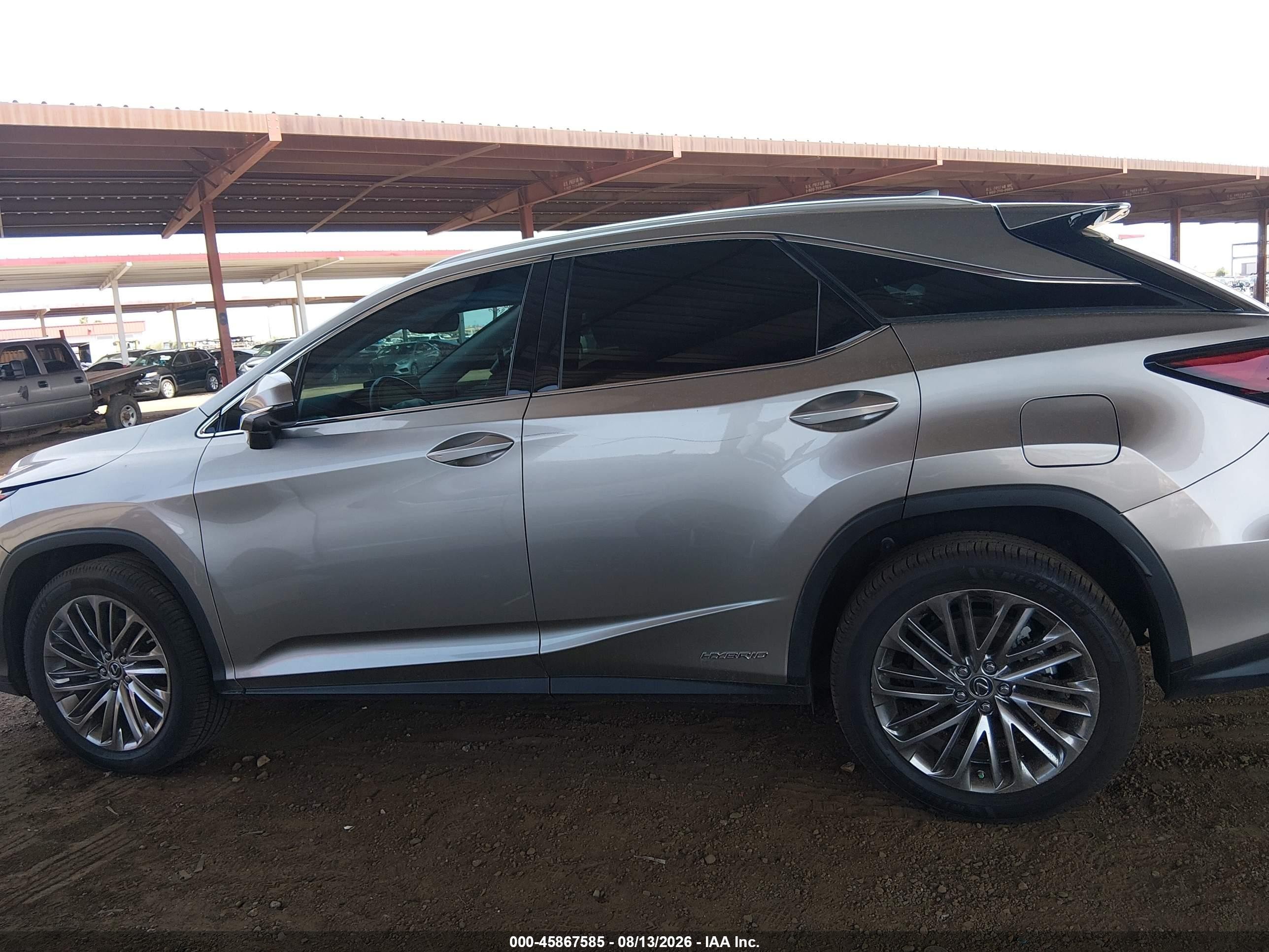 2022 Lexus Rx 450h   Gray vin: 2T2JGMDA8NC087536