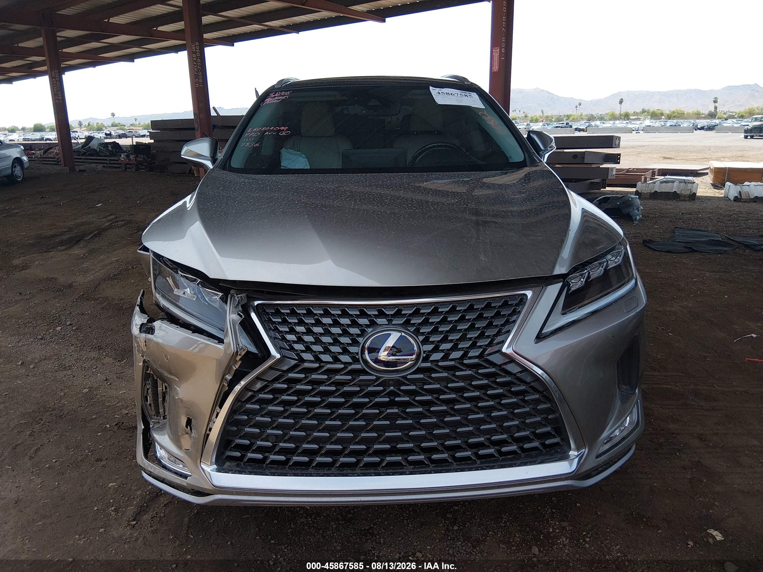 2022 Lexus Rx 450h   Gray vin: 2T2JGMDA8NC087536