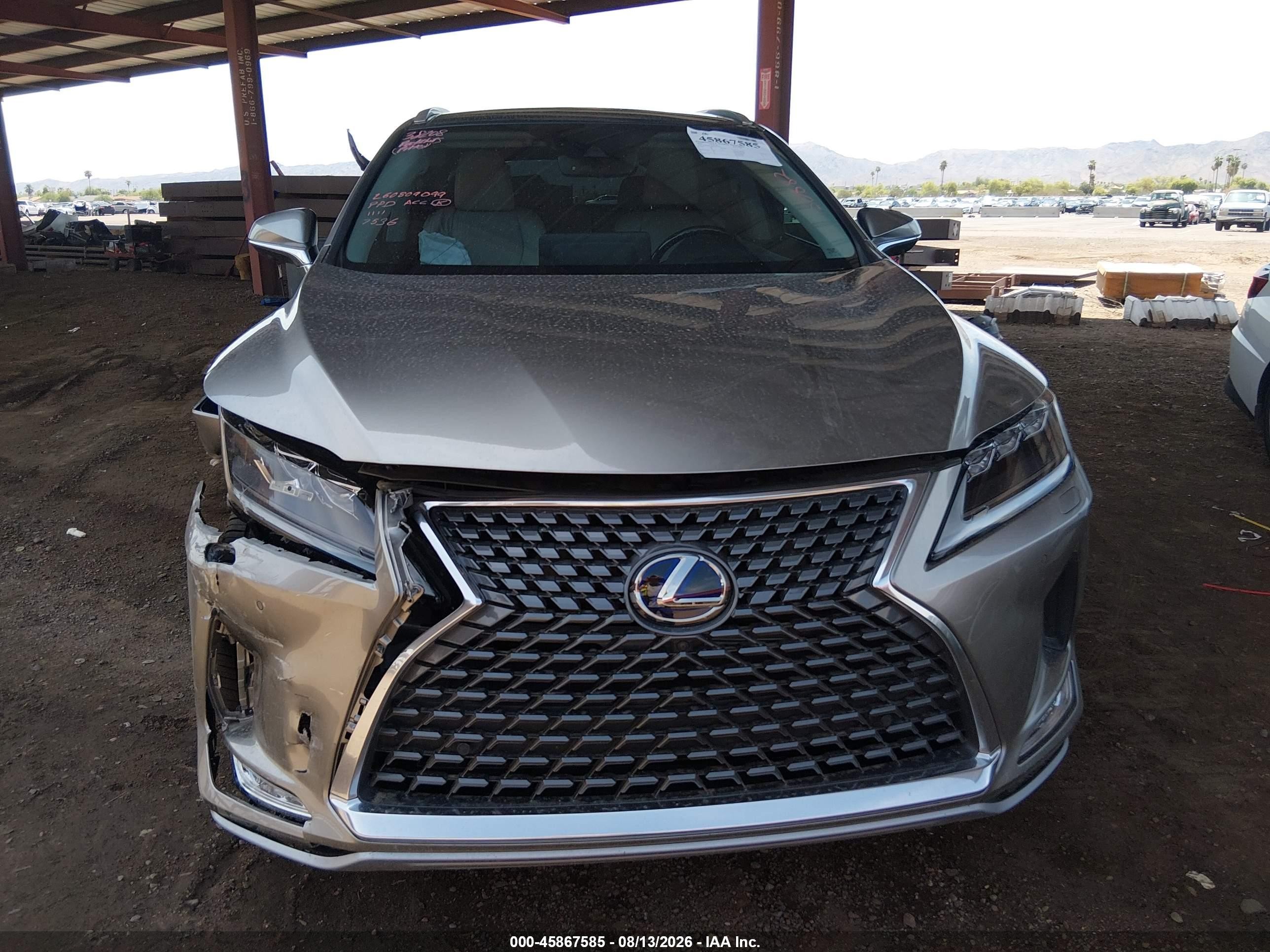 2022 Lexus Rx 450h   Gray vin: 2T2JGMDA8NC087536