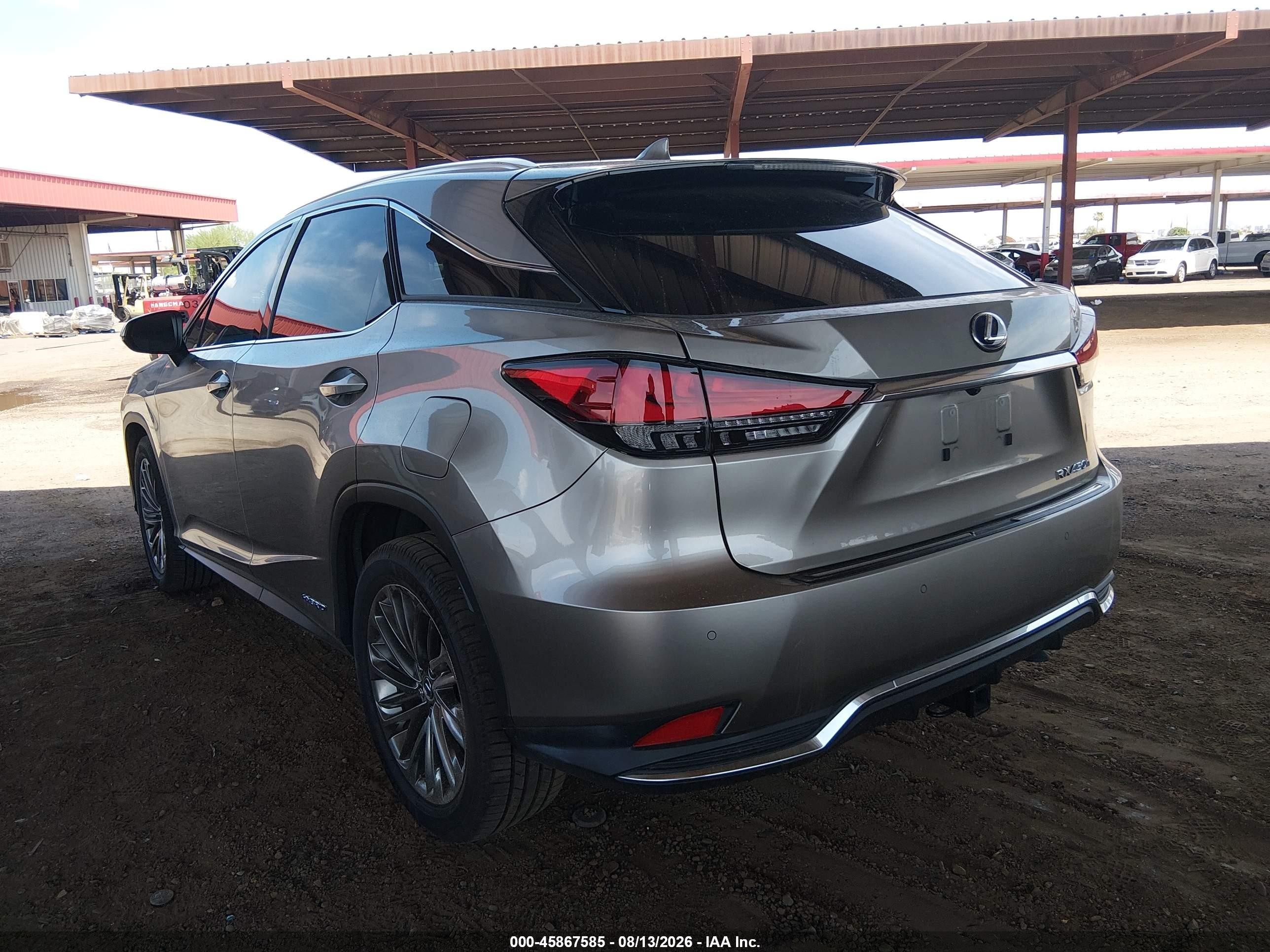2022 Lexus Rx 450h   Gray vin: 2T2JGMDA8NC087536