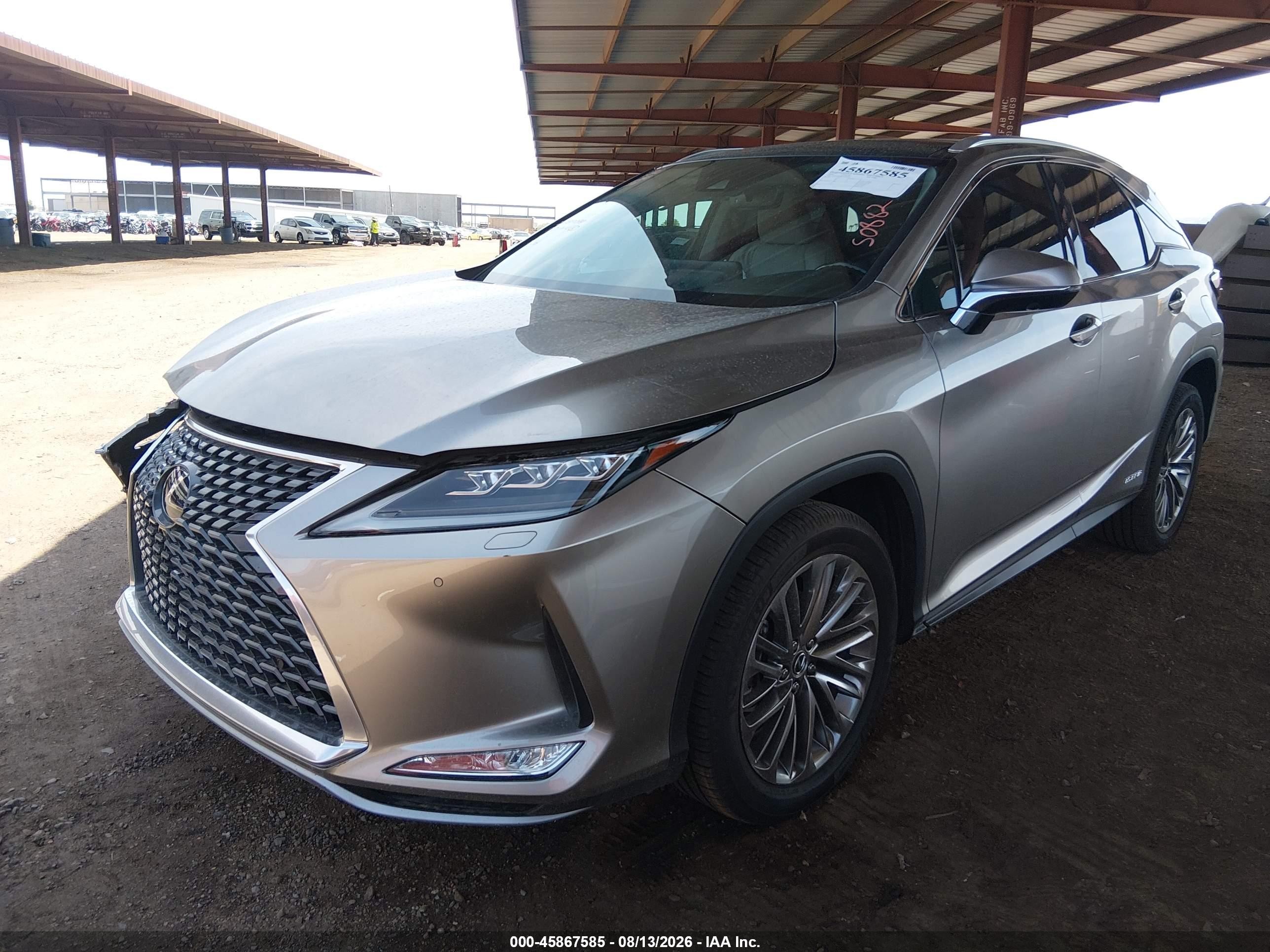 2022 Lexus Rx 450h   Gray vin: 2T2JGMDA8NC087536