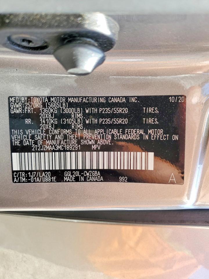 2021 Lexus Rx 350 Silver vin: 2T2JZMAA3MC189291
