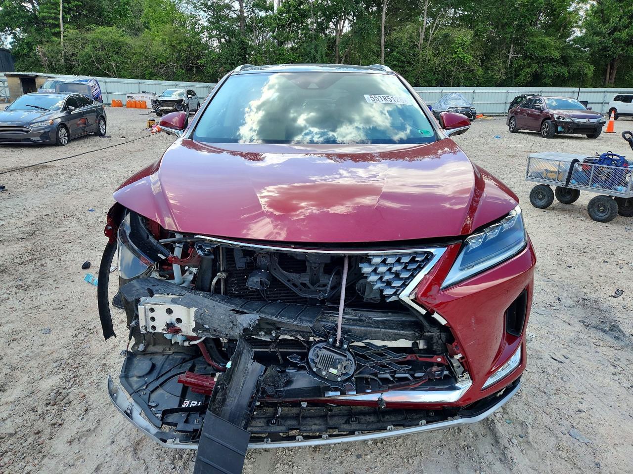 2021 Lexus Rx 350 Red vin: 2T2JZMDA1MC278904