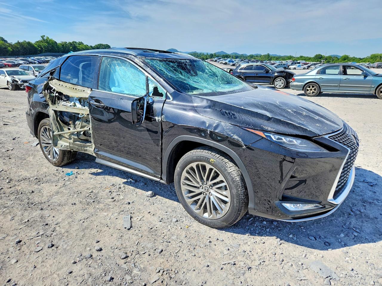 2022 Lexus Rx 350 Black vin: 2T2JZMDA2NC353756